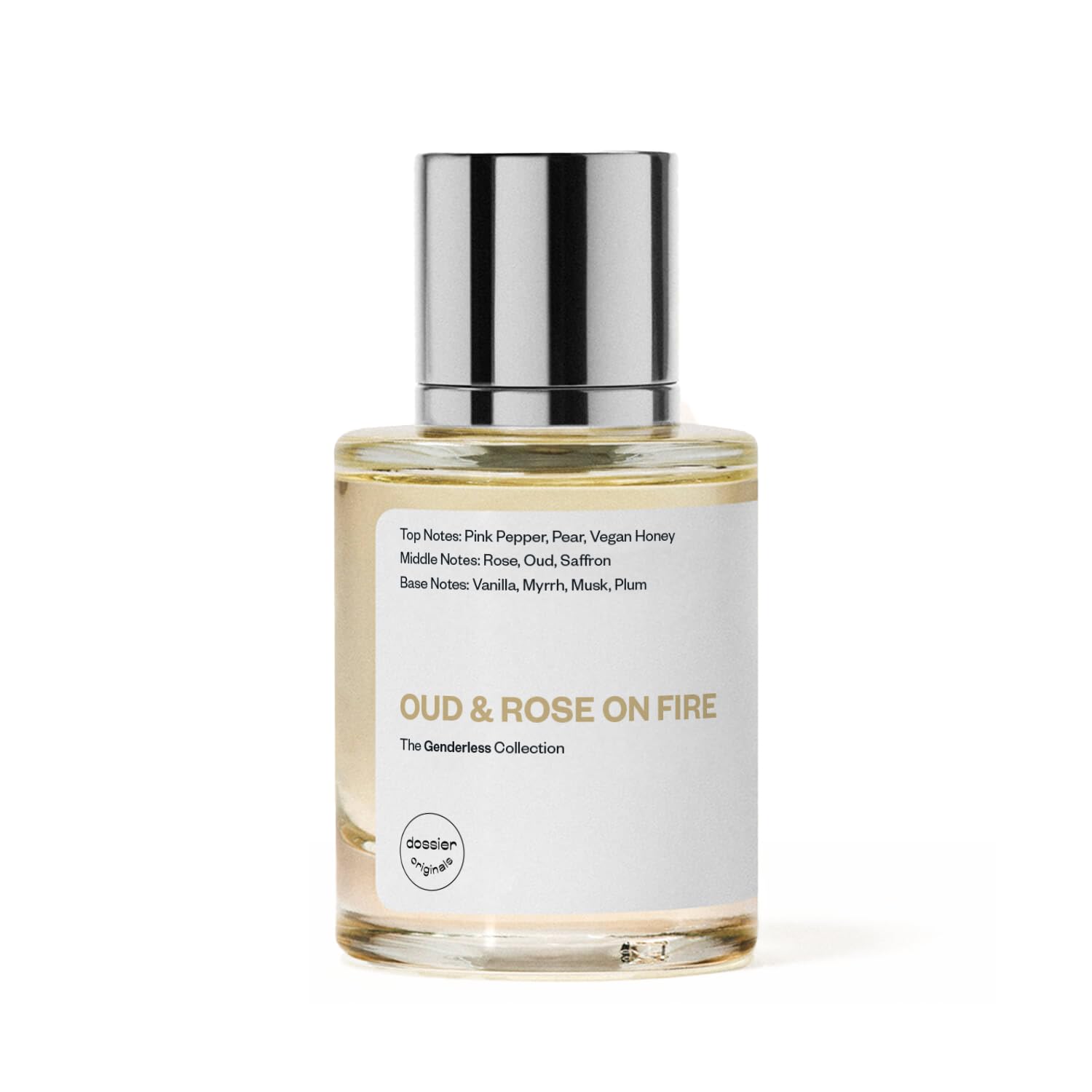 Dossier - Ambery Saffron - Eau de Parfum - Inspired by MFK's B.accarat R.ouge 5.40 - Vegan, Unisex Perfume Spray - 3.4 Fl Oz (100ml)