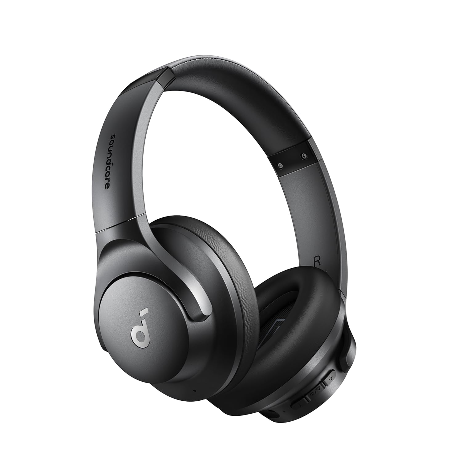 Soundcore by Anker Q20i Hybrid Active Noise Cancelling Headphones, Wireless Over-Ear Bluetooth, 40H Long ANC Playtime, Hi-Res Audio, Big Bass, Customize via an App, Transparency Mode: Black