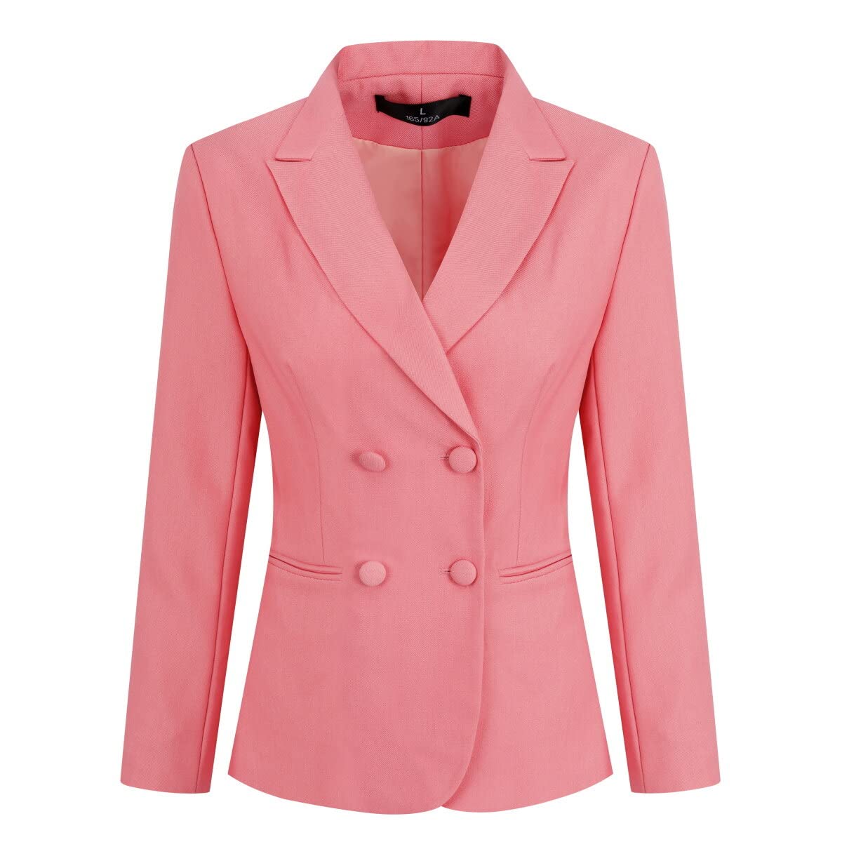 YUNCLOS Women's 2 Piece Double Breasted Suit Set Two Button Blazer and Pants