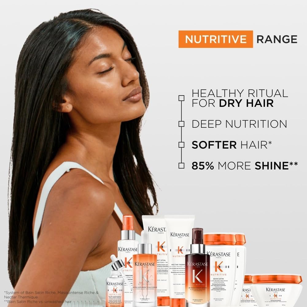 Kerastase Nutritive 8H Magic Night Serum - Overnight Treatment for Dry Hair, Enhances Shine, With Plant-Based Proteins