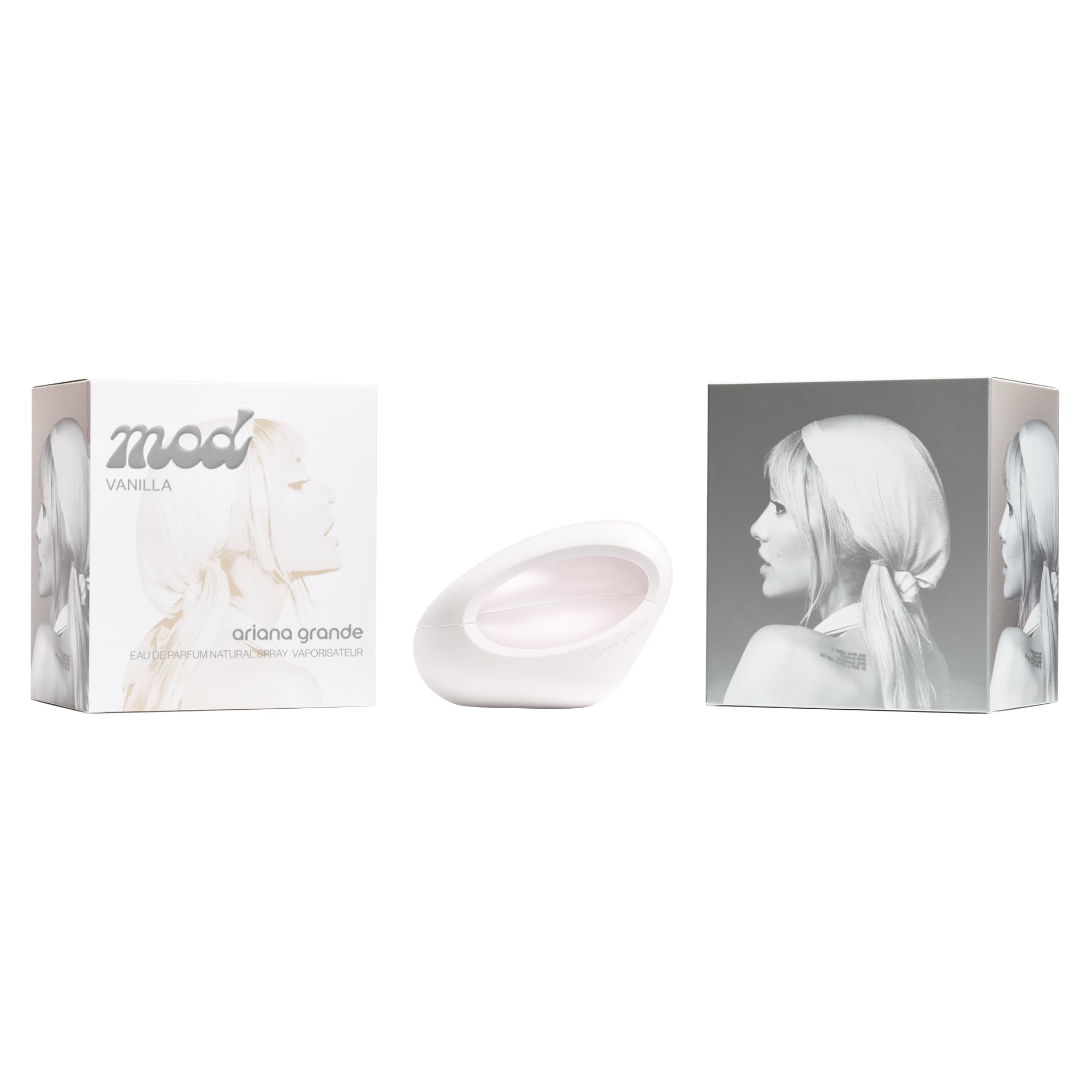 Ariana Grande MOD Vanilla Eau De Parfum – Gourmand Musk Fragrance for Women – Women's Perfume with Notes of Vanilla, Cocoa Butter, Plum & Jasmine – 3.4 Fl Oz
