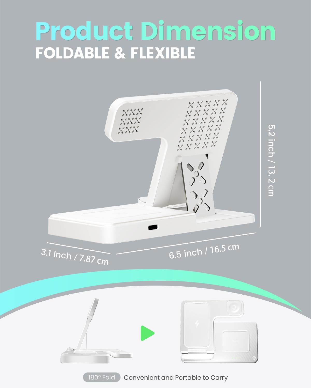 Wireless Charger iPhone Charging Station: 3 in 1 Charger Stand Multiple Devices for Apple - iPhone 17 16e 16 15 14 Pro Max 13 12 11 - Watch 10 9 8 7 6 5 4 3 2 SE and Ultra Series - Airpods 4 3 Pro