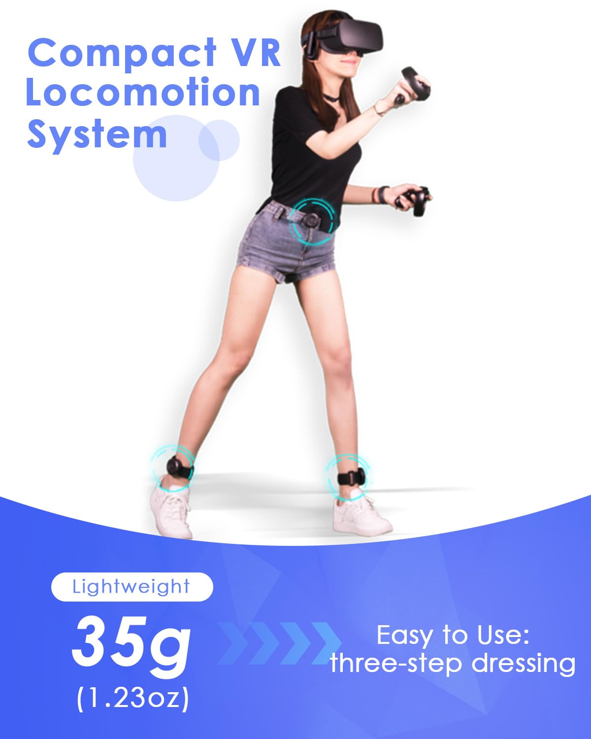 KAT vr trackers, Set of 3 Sensors,Immersive VR Experience,Enhanced Motion Tracking Compatibility with Easy Installation, Reliable Performance,Ideal for Gaming and Virtual Reality Adventures
