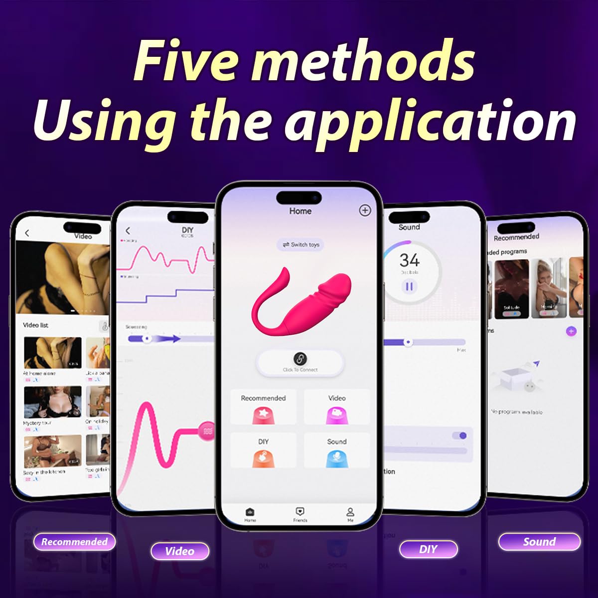 Vibrator Adult Sex Toys App Remote Control G Spot Vibrators Long Distance Egg Vibrator Wireless Bluetooth Rechargeable Wearable for Female Couples Clitoral Stimulator Sexual Pleasure Tools for Women