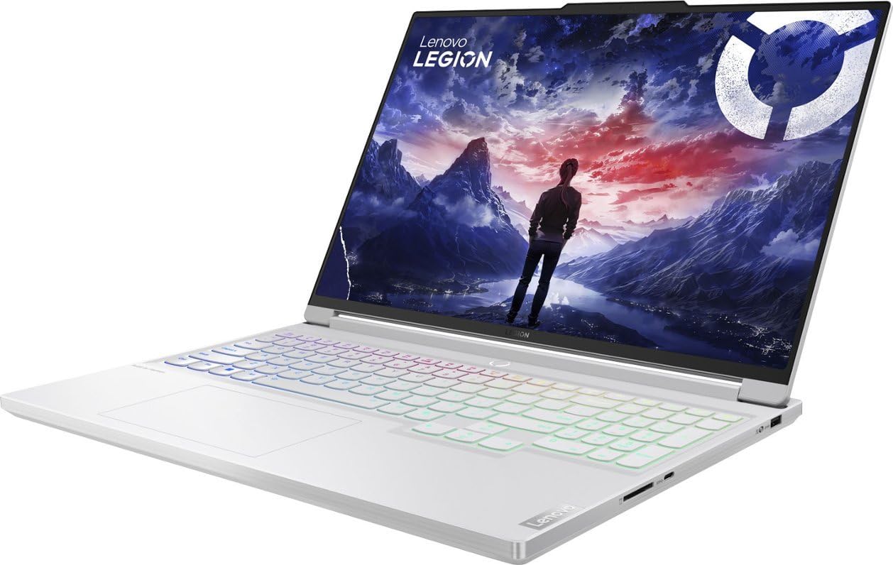 Lenovo Legion 7i Gen 9 Gaming Laptop, Intel Core i9-14900HX, GeForce RTX 4070, 16" 3.2K (3200 x 2000) IPS 165Hz Display, 32GB DDR5, 2TB SSD, Per-Key RGB Backlit KB, Windows 11 Home - Glacier White