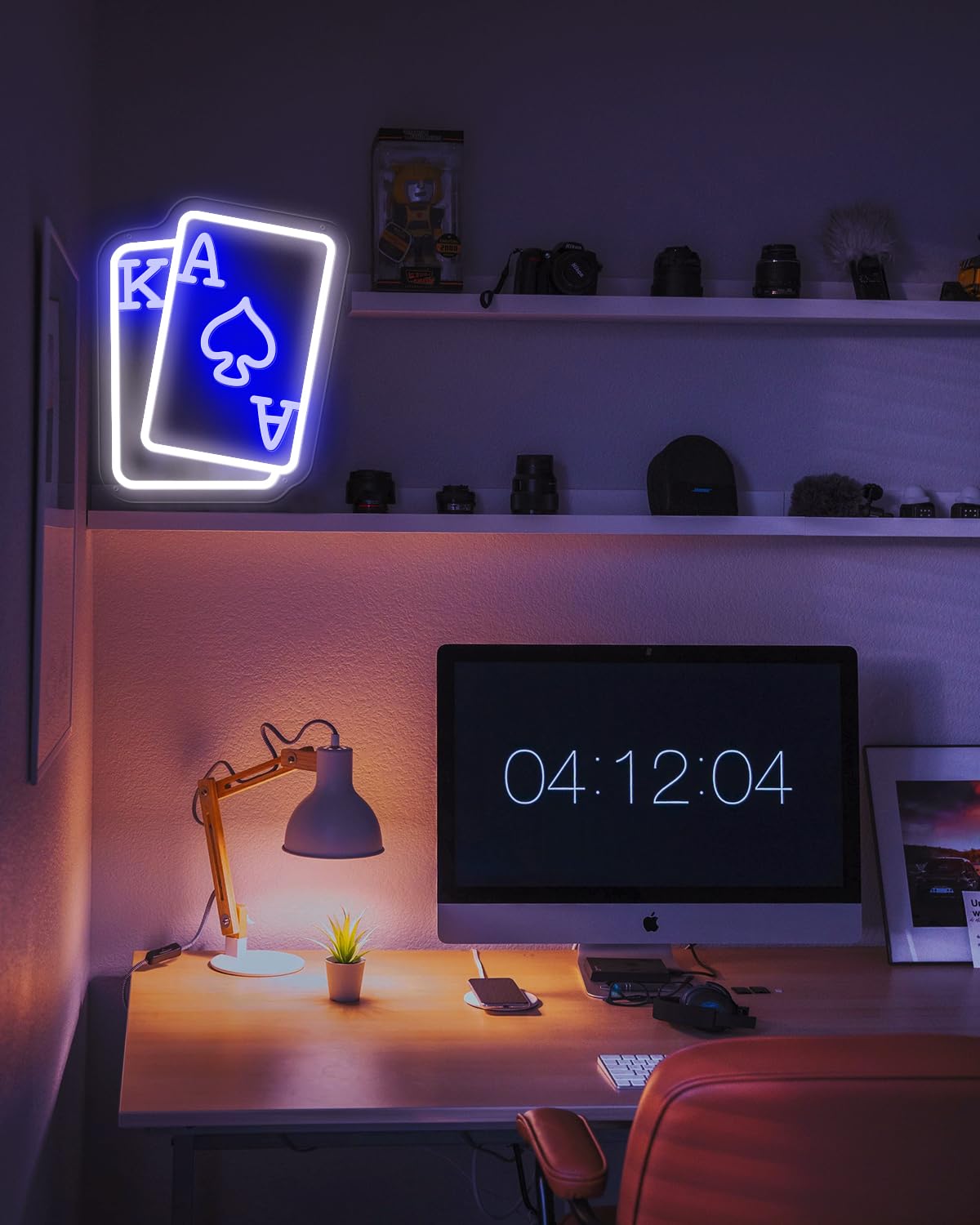 GAME ON Neon Sign for Wall Decor, LED Neon Gamer Sign for Arcade Room, Game Room, Bedroom, Kids, Boyfriend, Gifts Stepless Dimmable