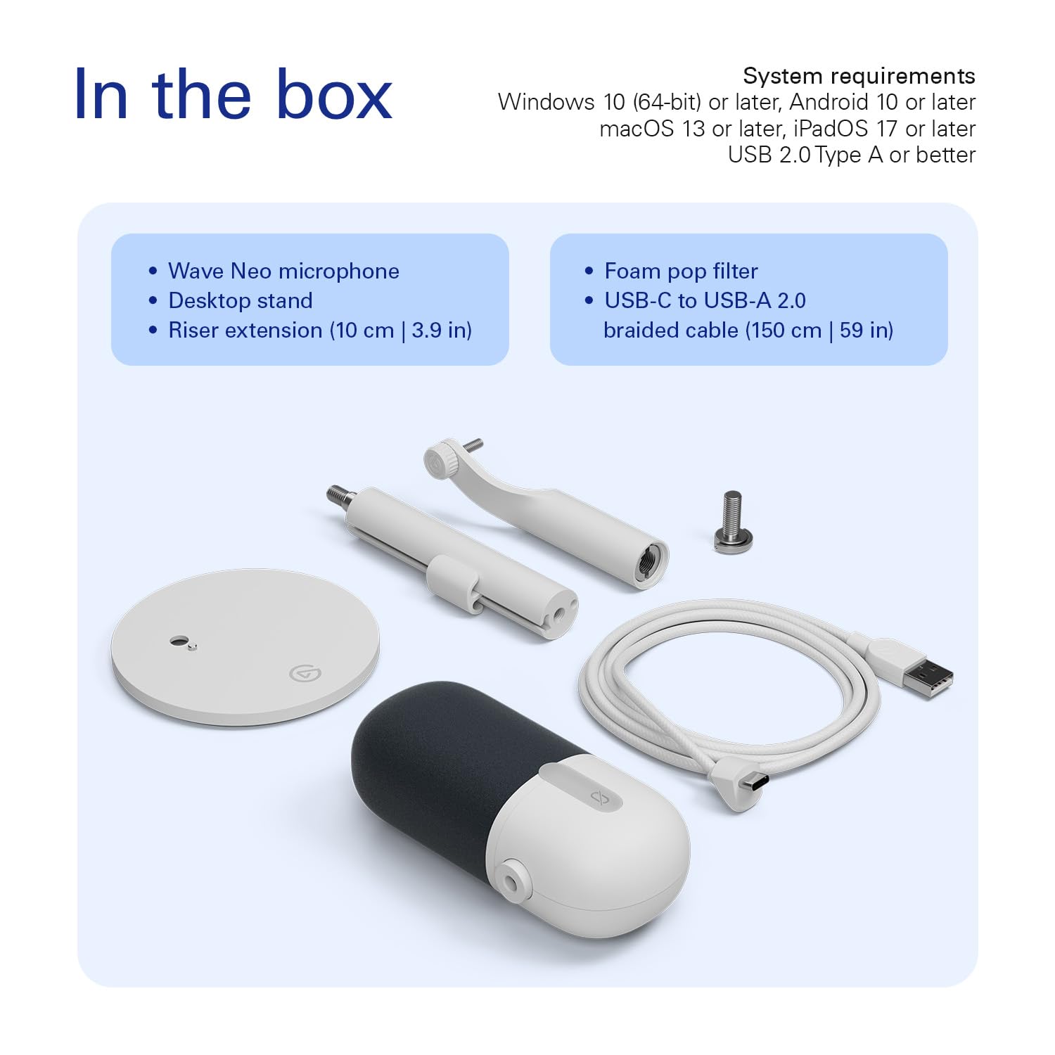 Elgato Wave:3 - Premium Studio Quality USB Condenser Microphone for Streaming, Podcast, Gaming and Home Office, Free Mixer Software, Sound Effect Plugins, Anti-Distortion, Plug ’n Play, for Mac, PC