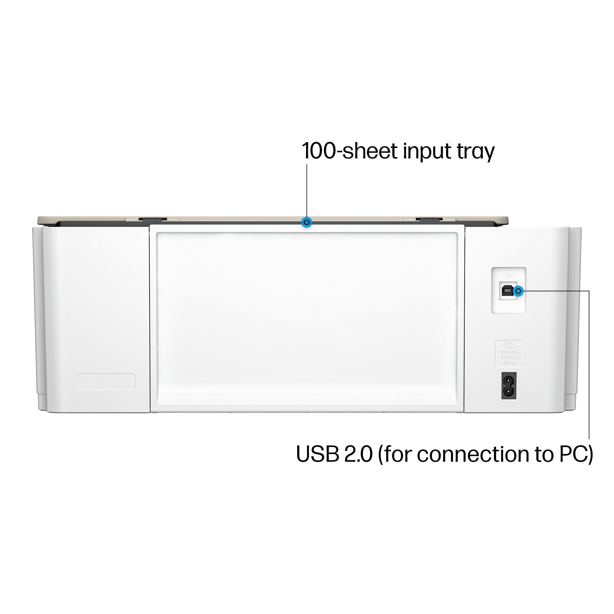 HP Smart Tank 5103 Wireless All-in-One Ink Tank Printer with 2 Years of Ink and 100sheets of Photo Paper Included, Print, scan, Copy, Best-for-Home, Refillable Ink Tank(5D1B2A)