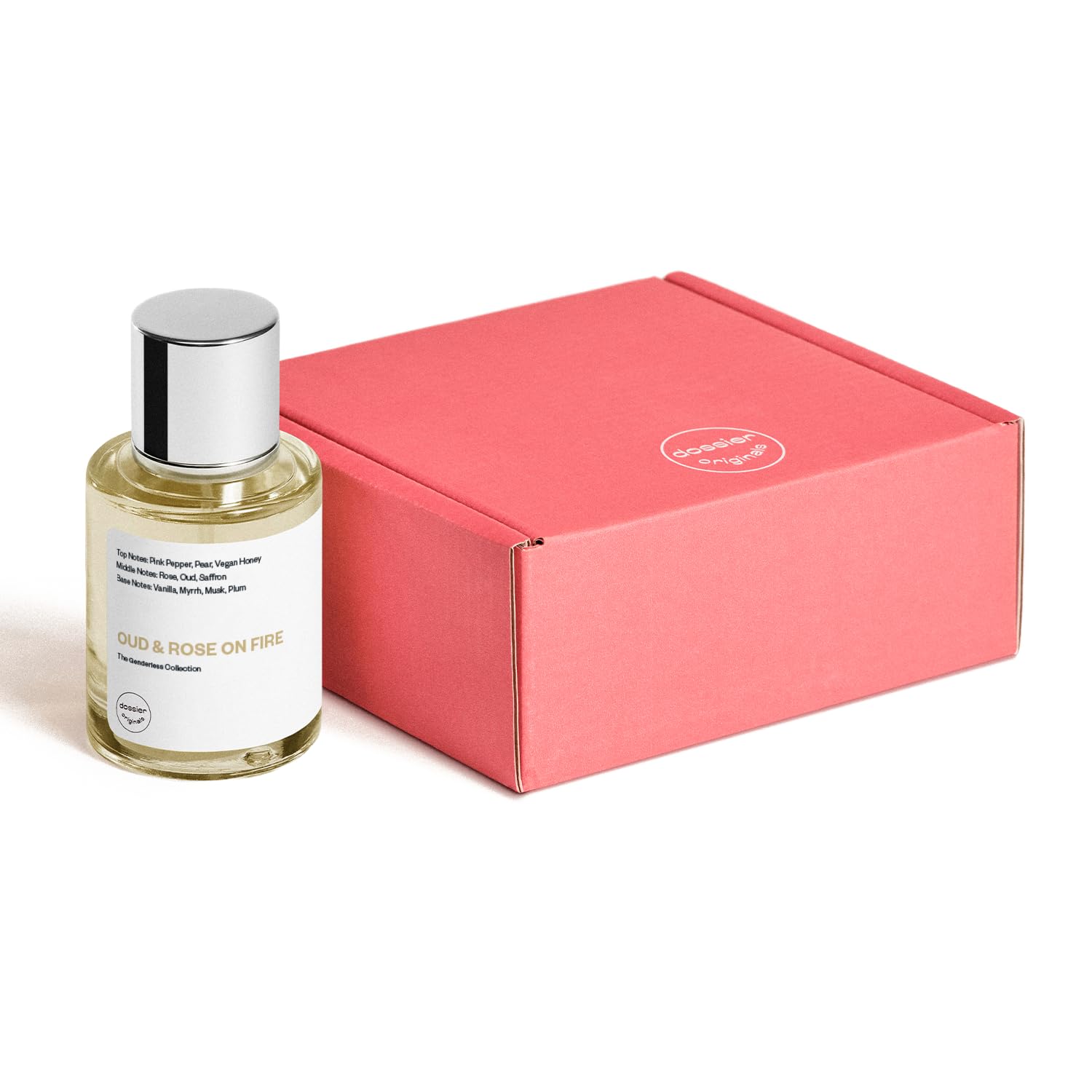 Dossier - Ambery Saffron - Eau de Parfum - Inspired by MFK's B.accarat R.ouge 5.40 - Vegan, Unisex Perfume Spray - 3.4 Fl Oz (100ml)
