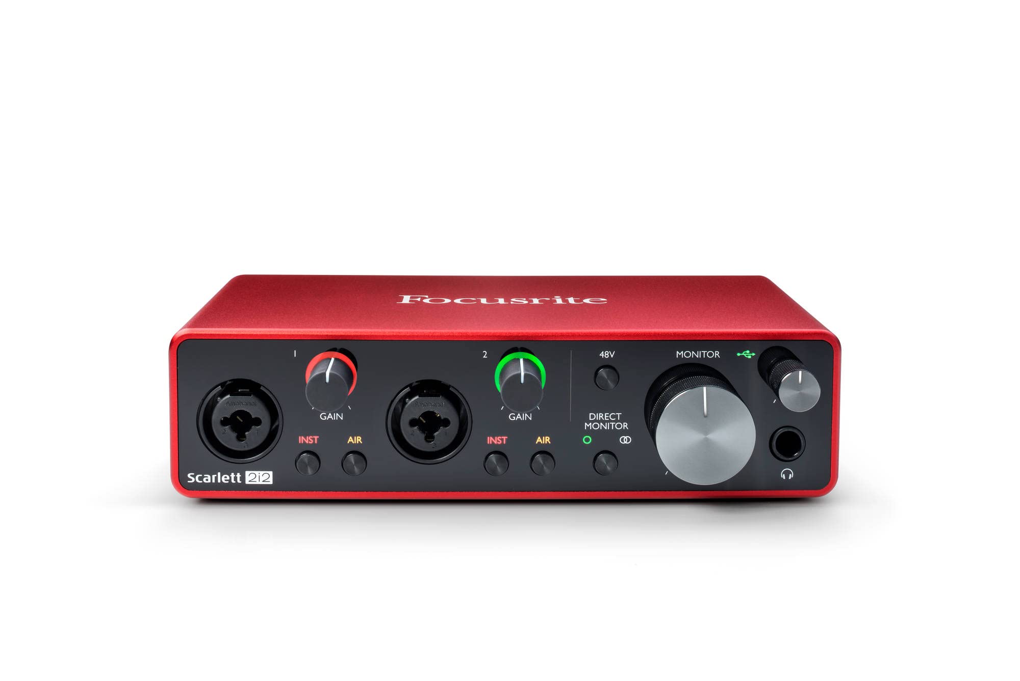 Focusrite USB Audio Interface for Recording, Songwriting, Streaming and Podcasting — High-Fidelity, Studio Quality Recording, and All the Software You Need to Record