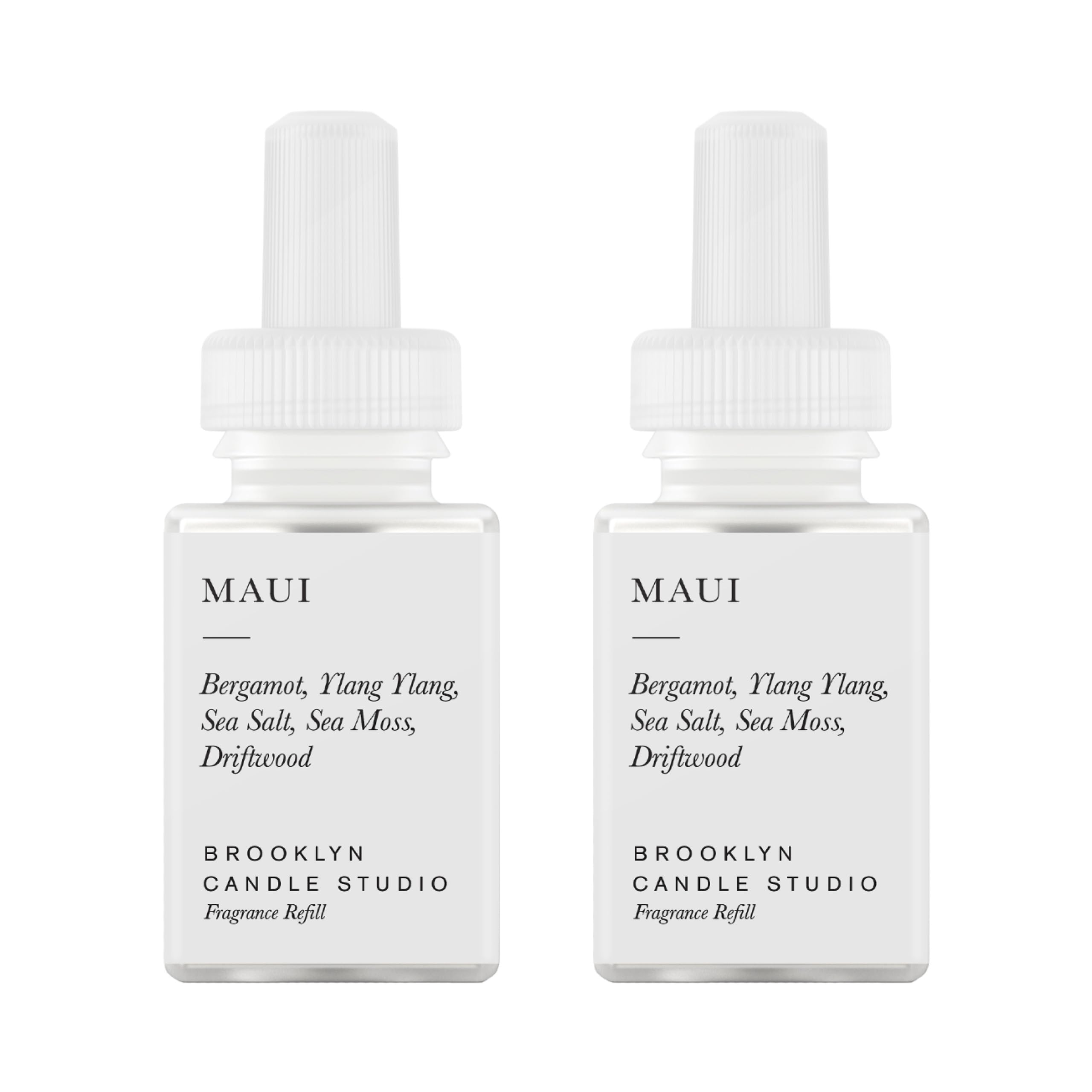 Pura & Brooklyn Candle Studio Home Scent Refill - Smart Air Diffuser - Up to 120-Hours of Luxury Fragrance per Refill - Home Essential - Clean & Safe Diffuser Fragrance - 2 Pack, Woodsmoke