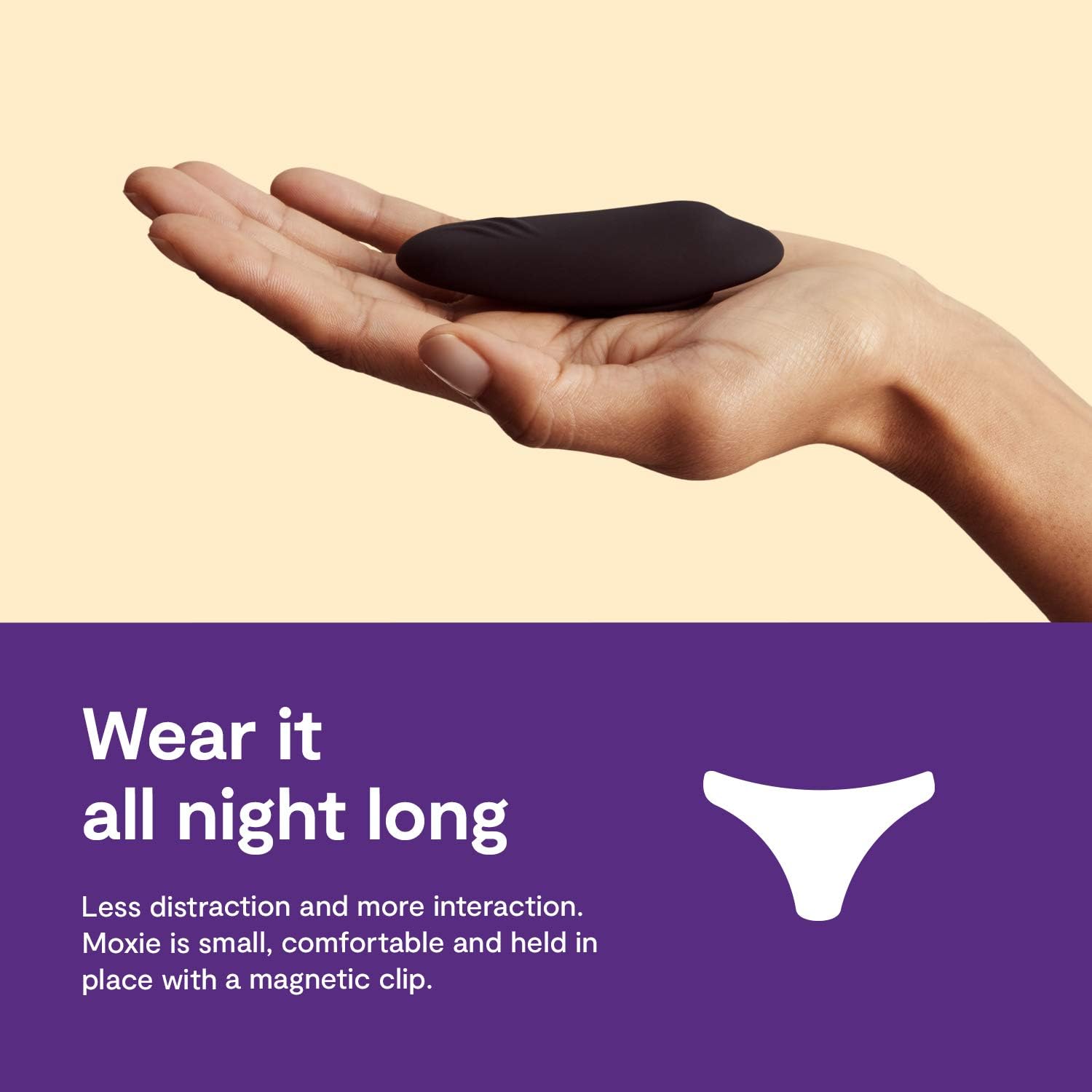 We-Vibe Moxie Wearable Lay On Panty Vibrator | Remote & App Control Vibrating Sex Toy for Couples | Clitoral Stimulator with 10 Intensity Levels | Adult Sexual Pleasure Tools | Waterproof | Aqua