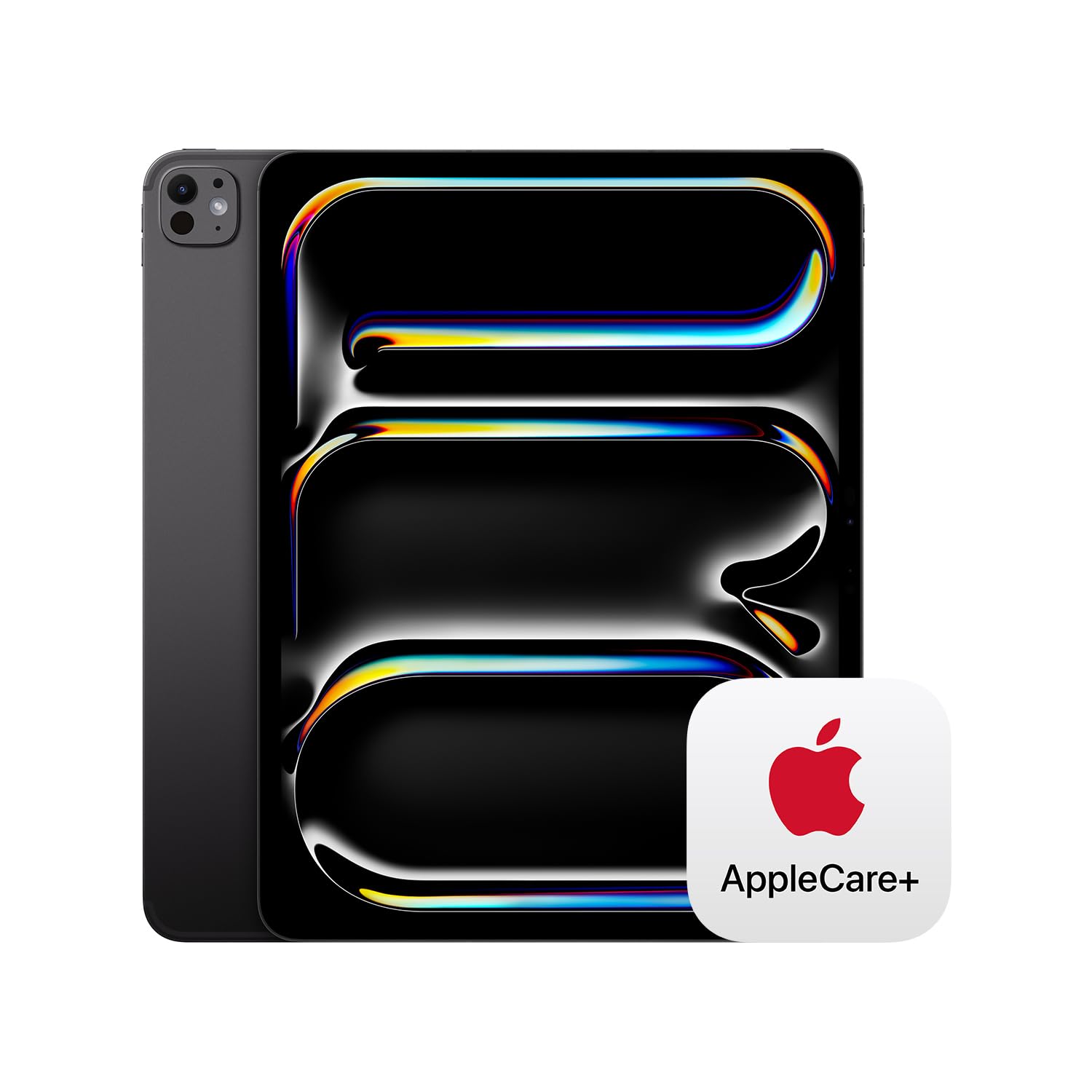 Apple iPad Pro 13-Inch (M4): Ultra Retina XDR Display, 256GB, Landscape 12MP Front Camera/12MP Back Camera, Wi-Fi 6E + 5G Cellular with eSIM — Space Black with AppleCare+ (2 Years)