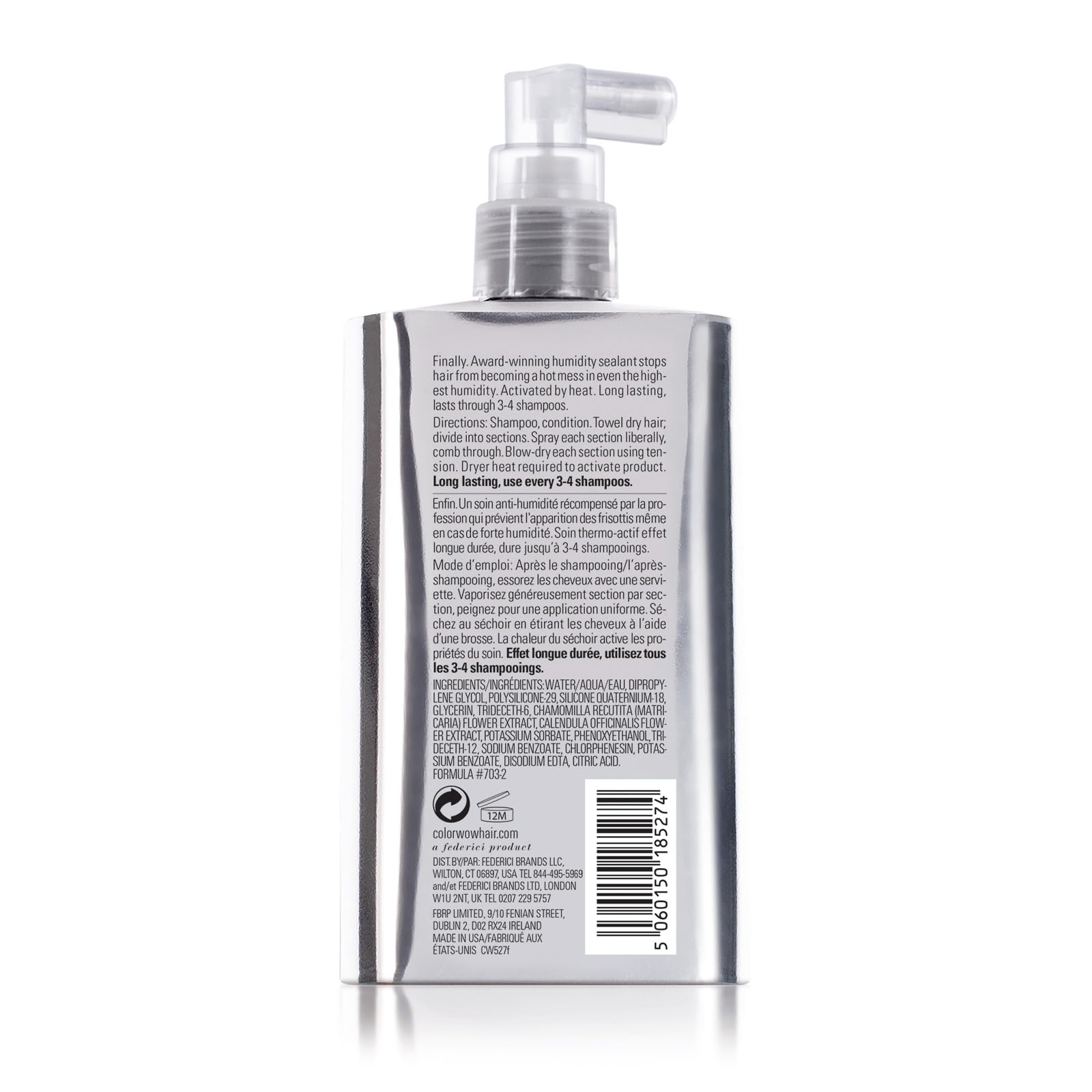 COLOR WOW Dream Coat Supernatural Spray – Keep Your Hair Frizz-Free and Shiny No Matter the Weather with Award-Winning Anti-Humidity Treatment