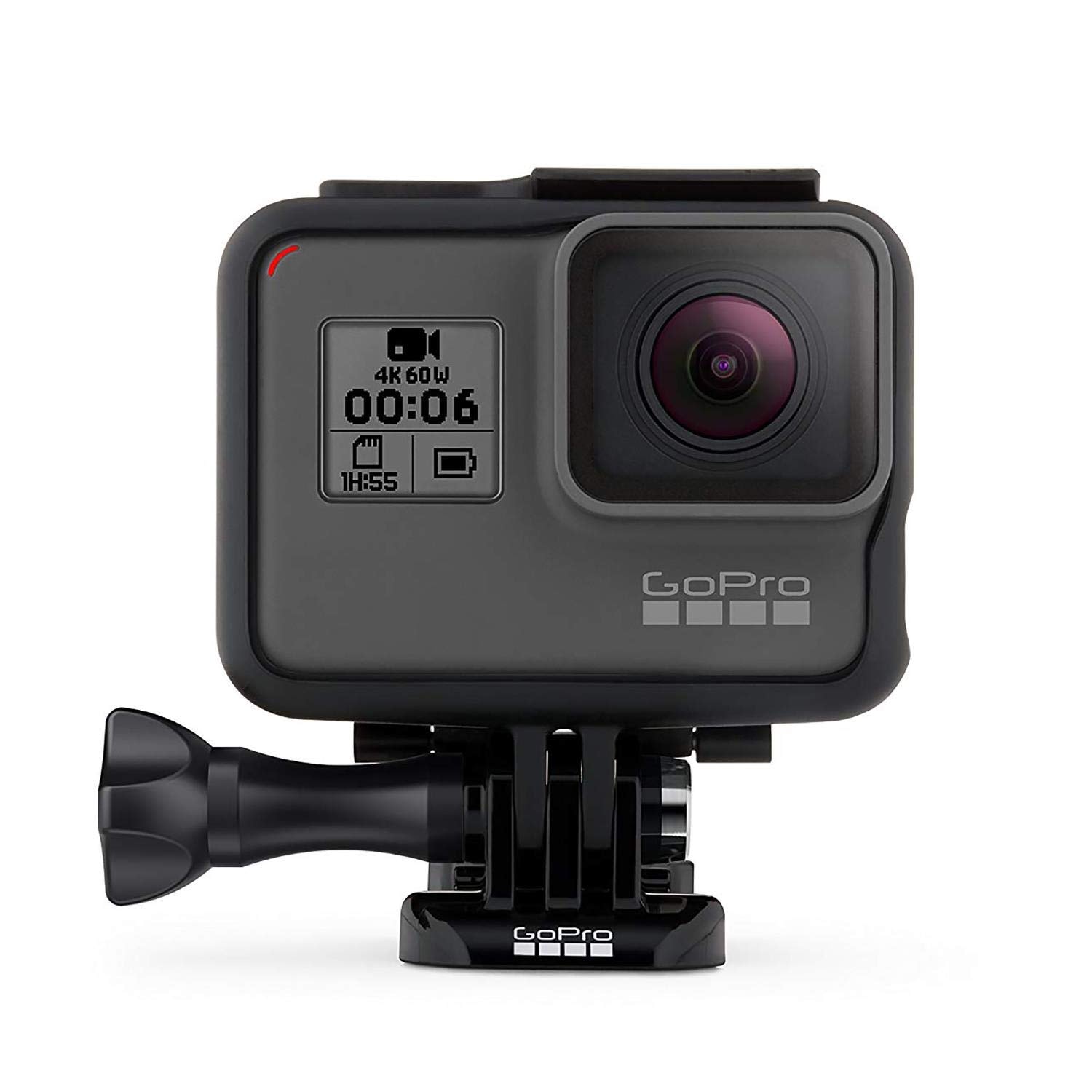 GoPro HERO6 Black — Waterproof Digital Action Camera for Travel with Touch Screen 4K HD Video 12MP Photos