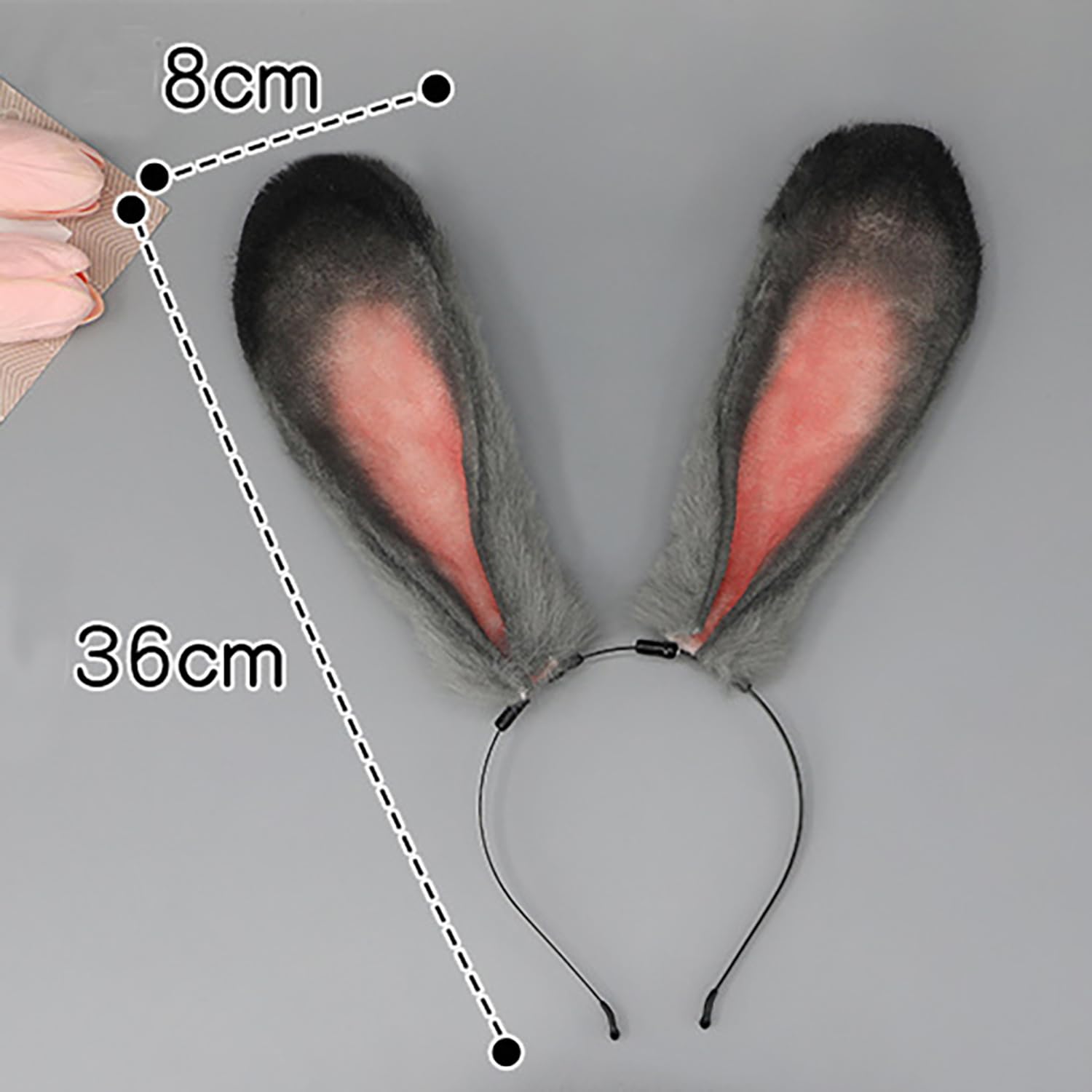Faylay Women Cosplay Bunny Ears Rabbit Headband Animal Ears Furry Bunny Ears Party Accessories: Bunny Ju
