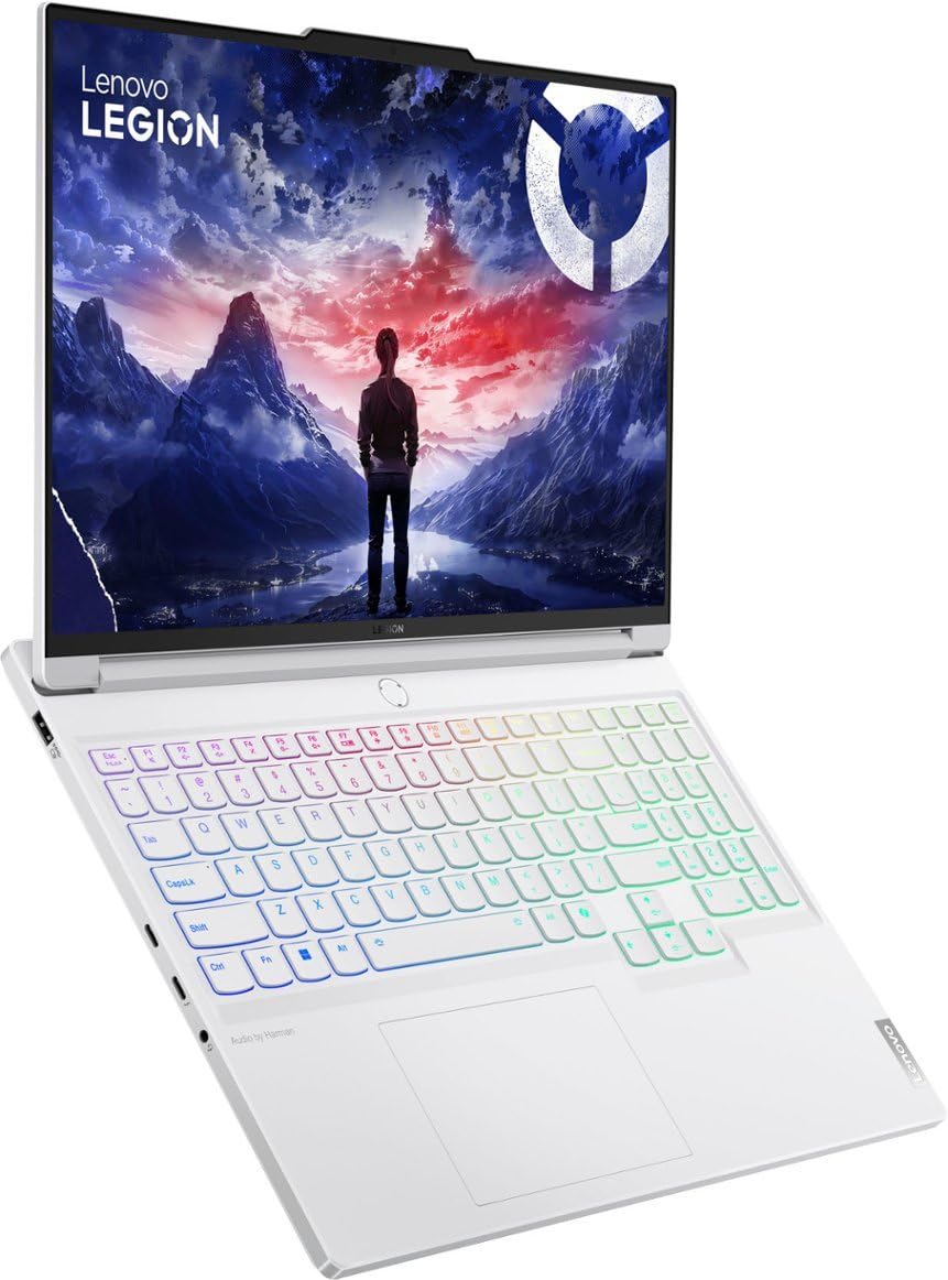 Lenovo Legion 7i Gen 9 Gaming Laptop, Intel Core i9-14900HX, GeForce RTX 4070, 16" 3.2K (3200 x 2000) IPS 165Hz Display, 32GB DDR5, 2TB SSD, Per-Key RGB Backlit KB, Windows 11 Home - Glacier White