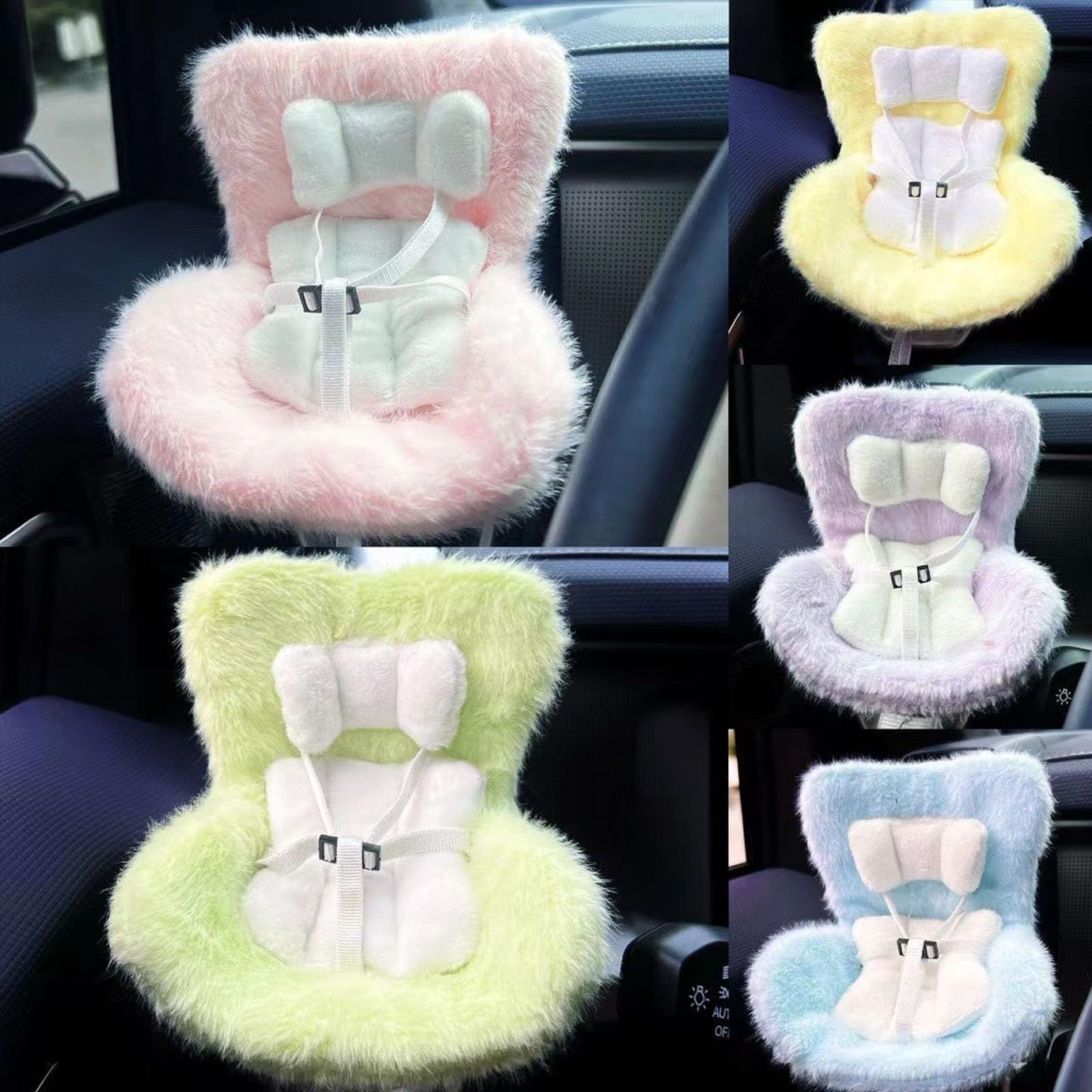 Accessories for Dolls,Safety seat,Car Plush Doll Sofa, Car Decoration Sofa, Display Dolls,Protect Dolls,Suitable for 17-cm Plush Dolls(no Dolls) ()