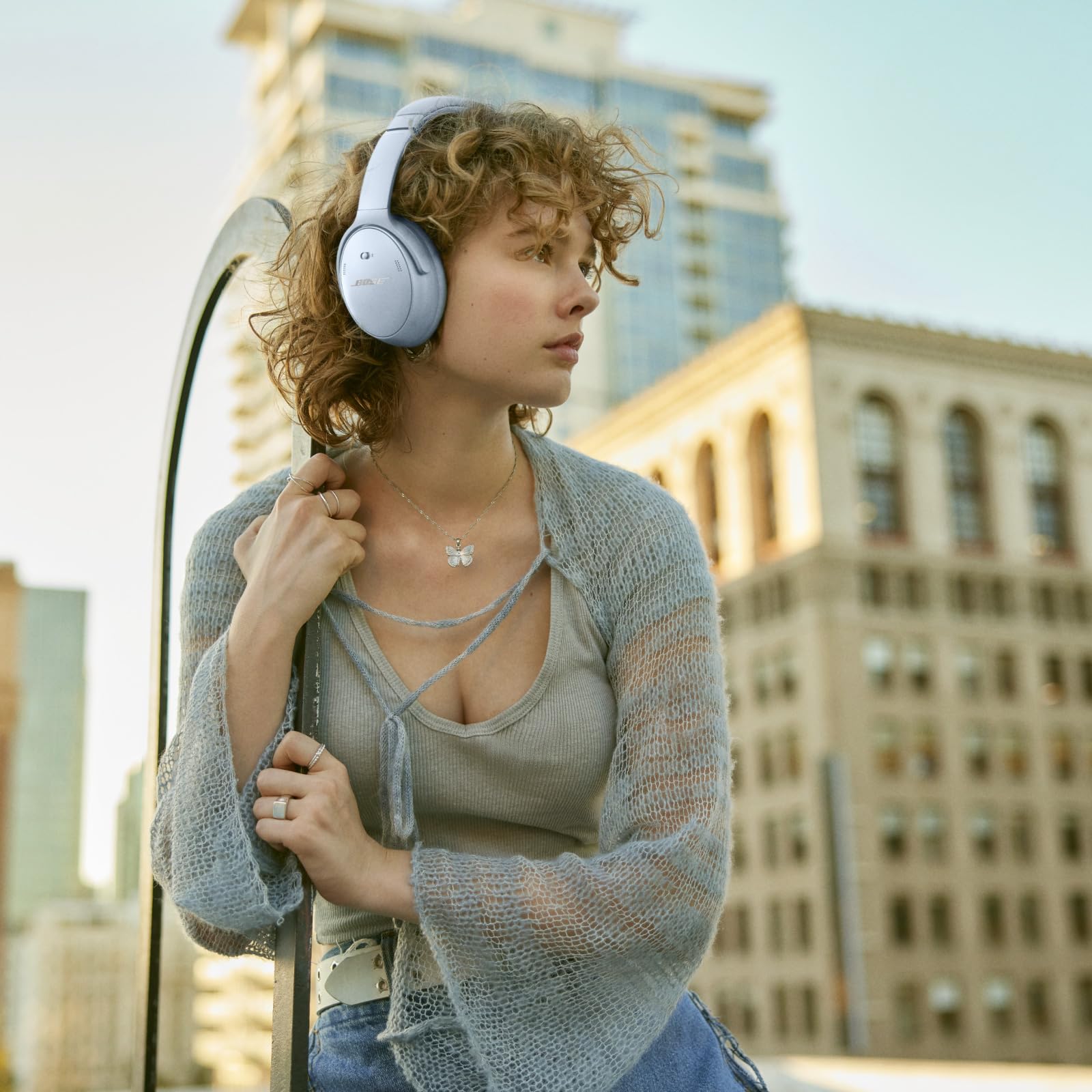 Bose QuietComfort Bluetooth Headphones, Wireless Headphones with Active Over Ear Noise Cancelling and Mic, Deep Bass, Up to 24 Hours of Playtime, - Limited Edition Color