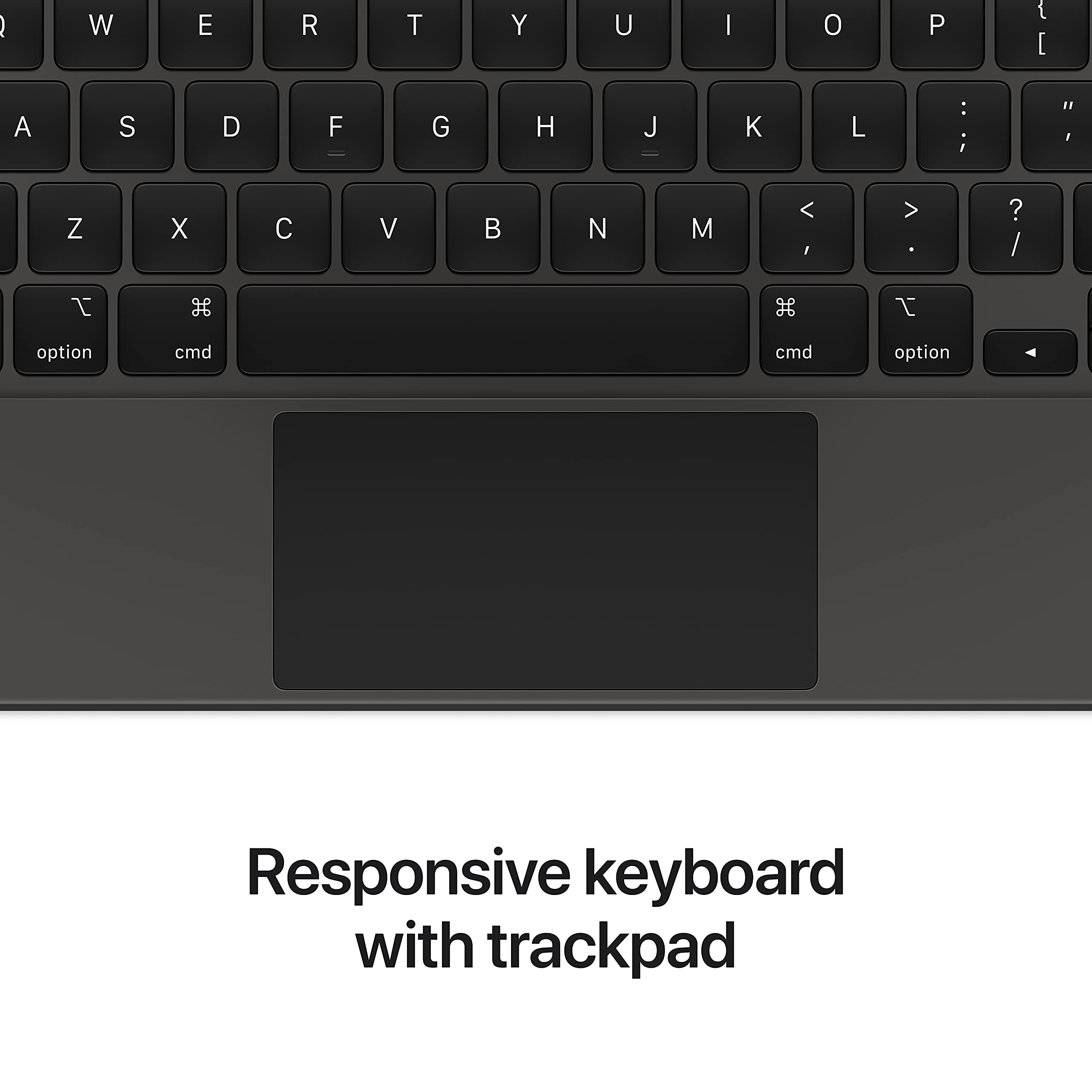 Apple Magic Keyboard: iPad Keyboard and case for iPad Pro 12.9 inch (3rd, 4th, 5th and 6th gen) and iPad Air (M2), Great Typing Experience, Built-in trackpad, US English - Black