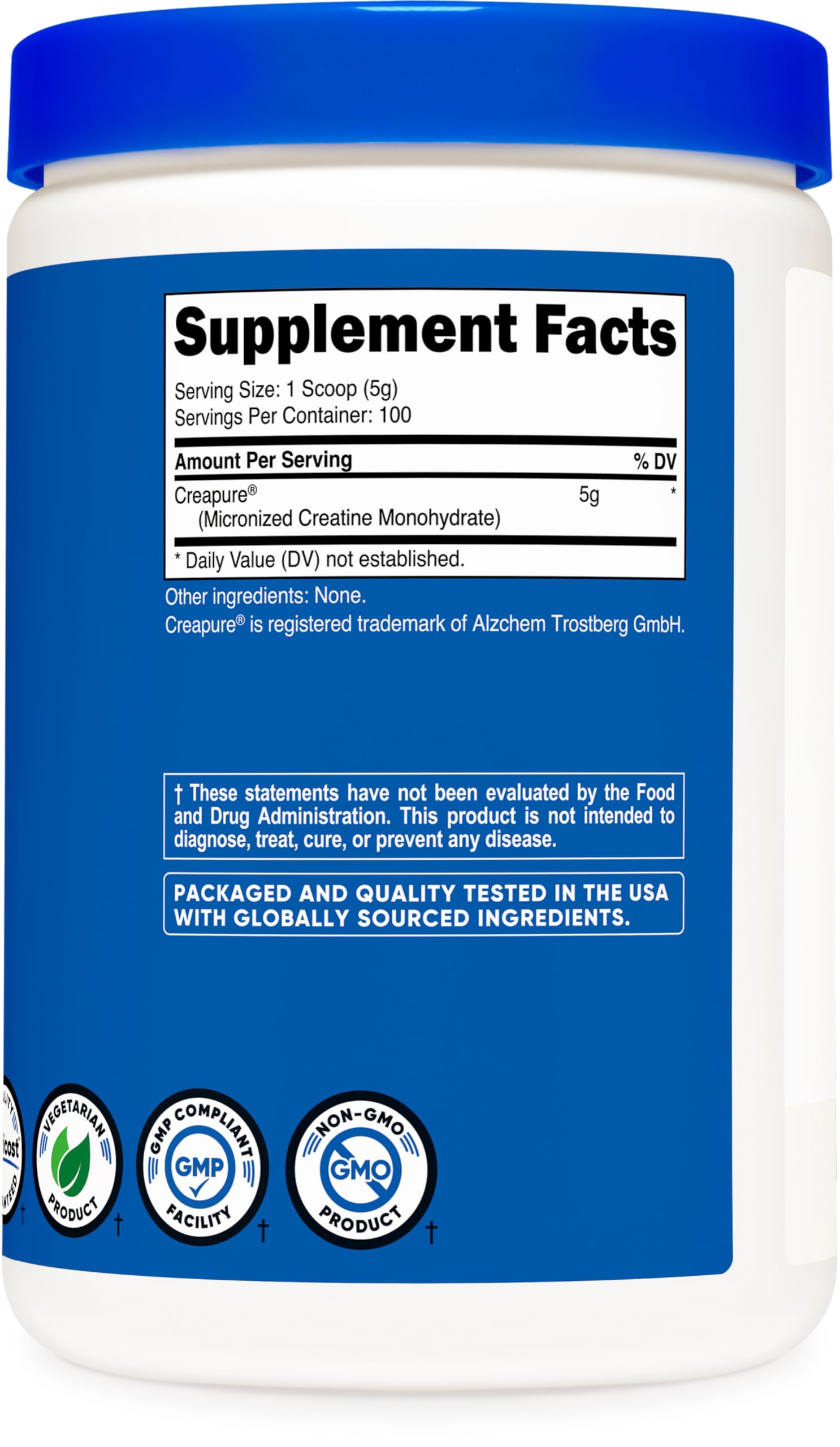 Nutricost Creapure® Creatine Monohydrate 500 Grams