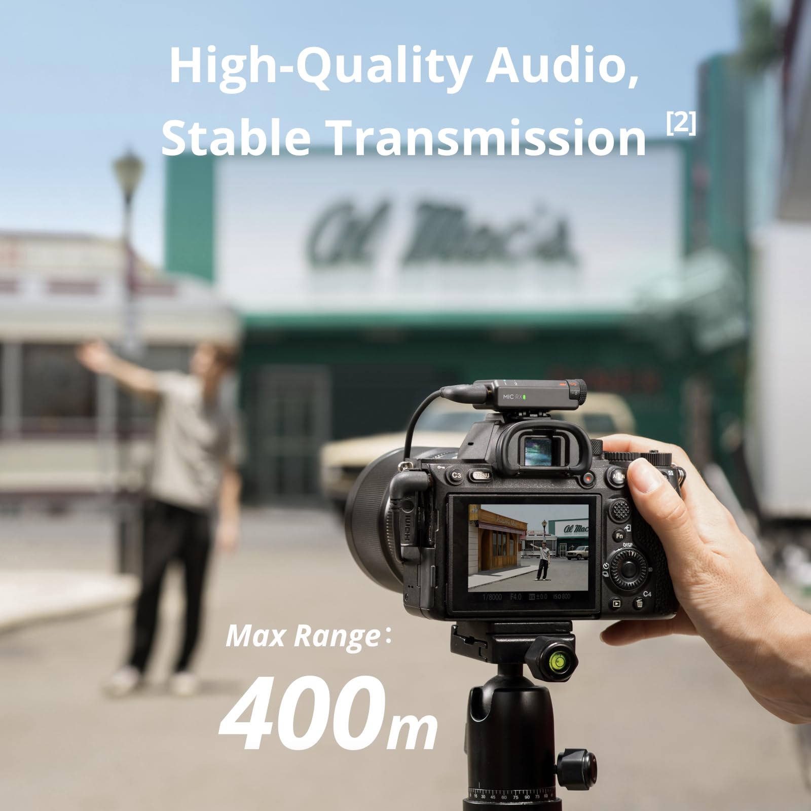 DJI Mic Mini (2 TX + 1 RX + Charging Case), Wireless Lavalier Microphone for iPhone/Camera/Android, Ultralight, Detail-Rich Audio, 48h Use, Noise Cancelling, Automatic Limiting, Vlog, Streaming
