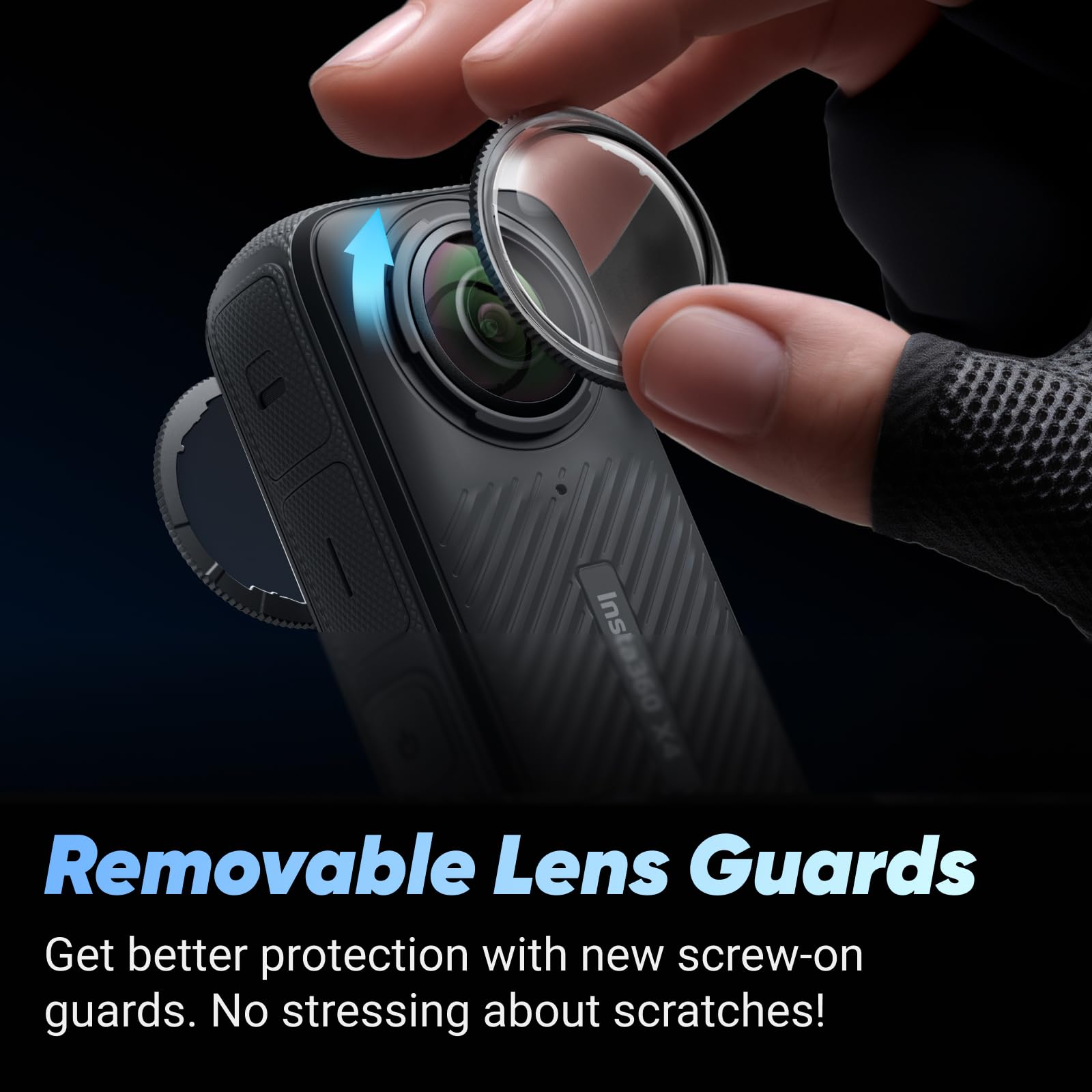 Insta360 X4 Standard Bundle - Waterproof 8K 360 Action Camera, 4K Wide-Angle Video, Invisible Selfie Stick Effect, Removable Lens Guards, 135 Min Battery Life, AI Editing, Stabilization: Motorcycle Bundle +256GB Micro SD Card