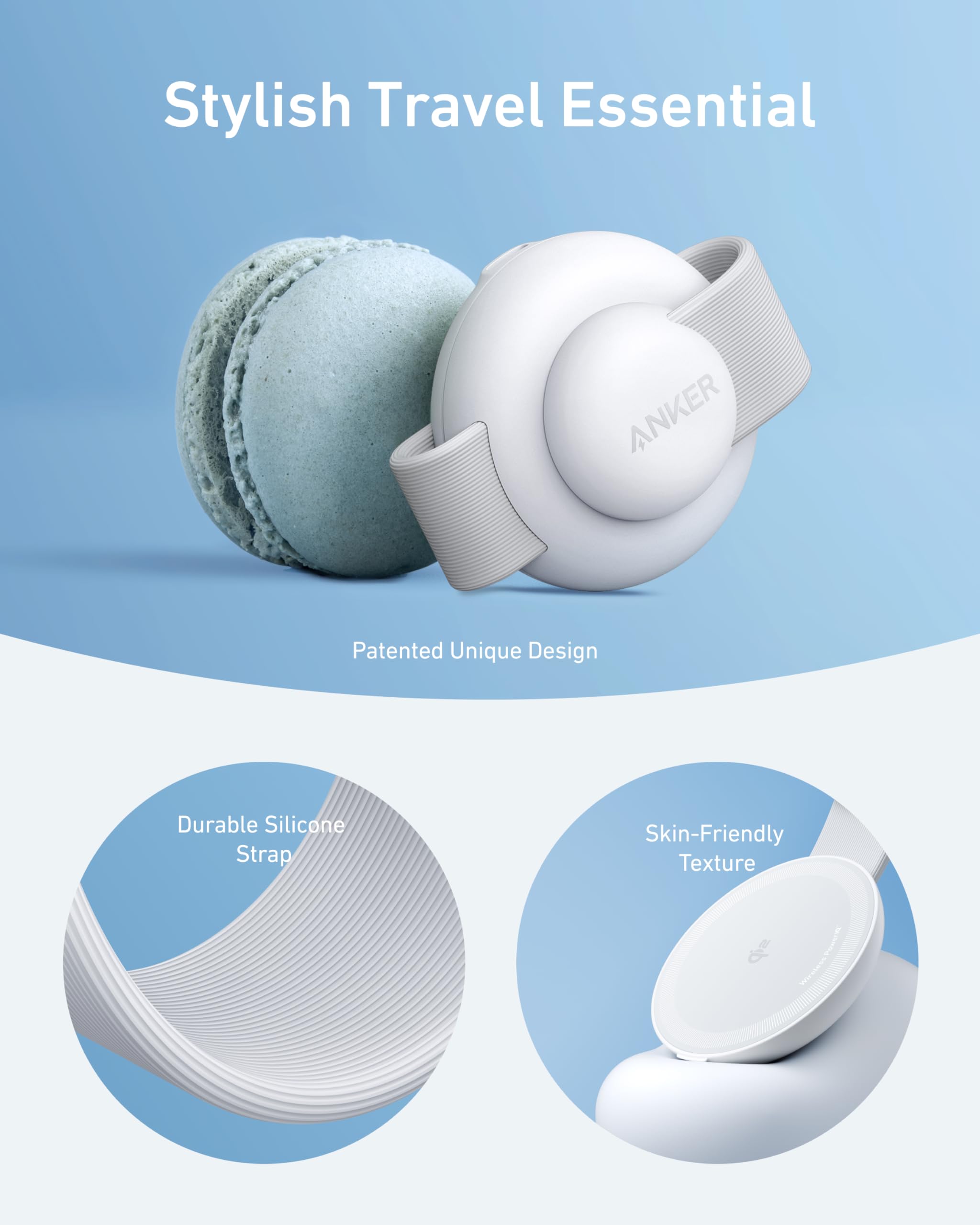 Anker MagSafe Compatible MagGo UFO 3-in-1 Charger, iPhone 17 Wireless Charging Station, 15W Qi2 Certified, Foldable Travel Charging Pad, for iPhone 17/16/15/14, AirPods, Apple Watch (Not a Power Bank)