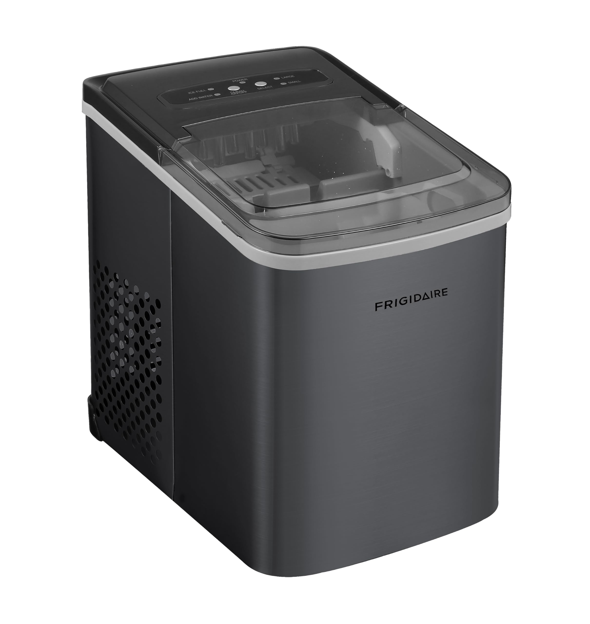 Frigidaire 26 Lbs per Day Portable Compact Maker, Ice Making Machine, Stainless, Medium