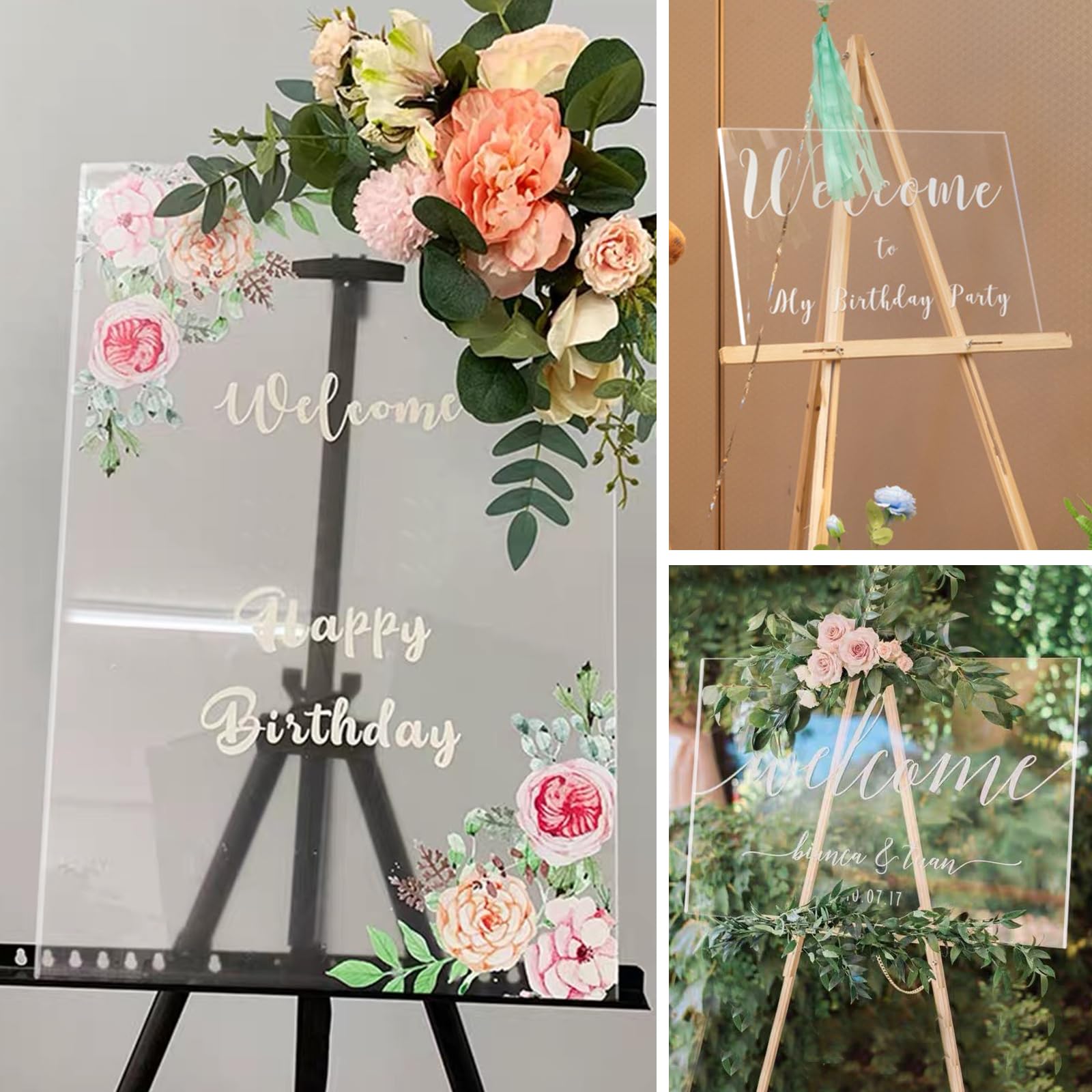 2 Pieces 16” x 20” Clear Acrylic Sheet Plexiglass - 1/8”(3mm) Thick, Use for Craft Projects, Signs, DIY Projects and More; Cut with Saw or Hand Tools, No Laser Cut
