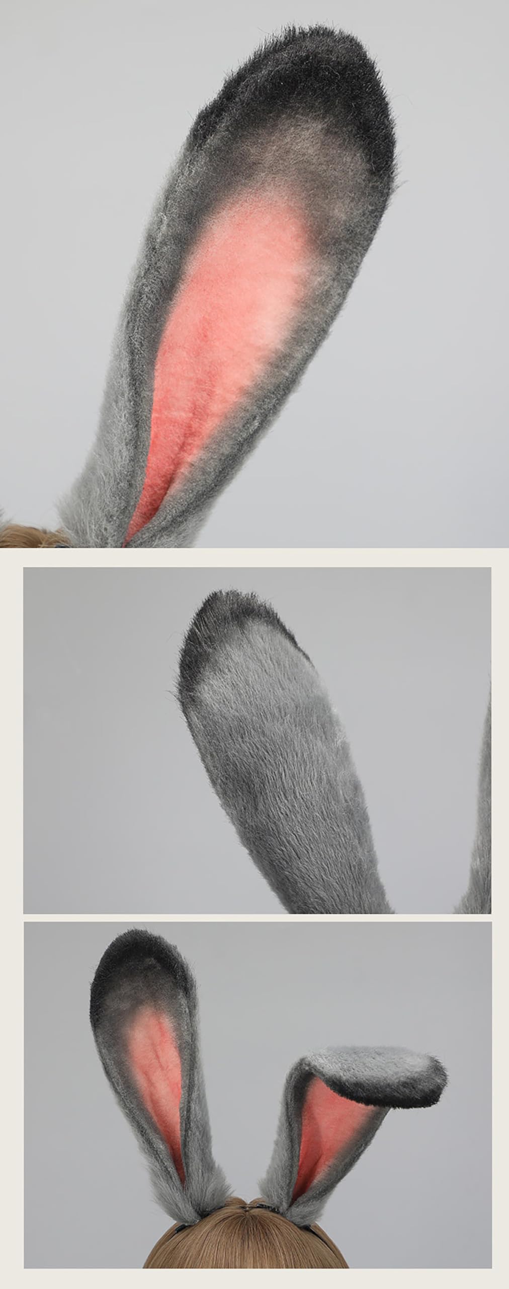 Faylay Women Cosplay Bunny Ears Rabbit Headband Animal Ears Furry Bunny Ears Party Accessories: Bunny Ju