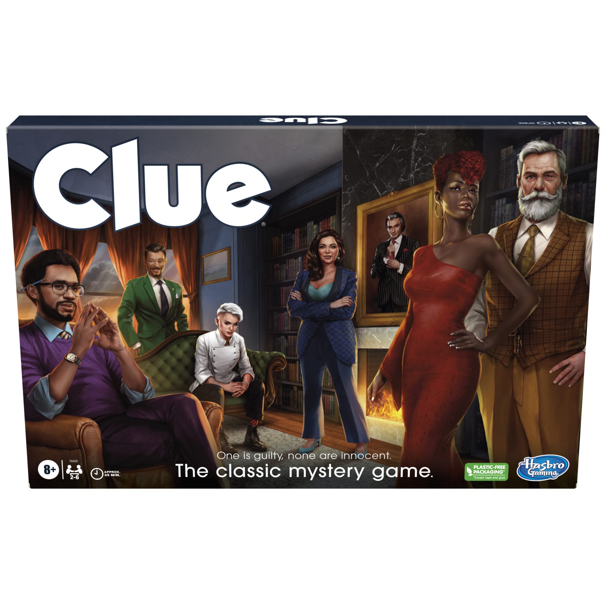 Clue Board Game for Ages 8 and Up, Reimagined Clue Game for 2-6 Players, Mystery, Detective, Family Games for Kids and Adults