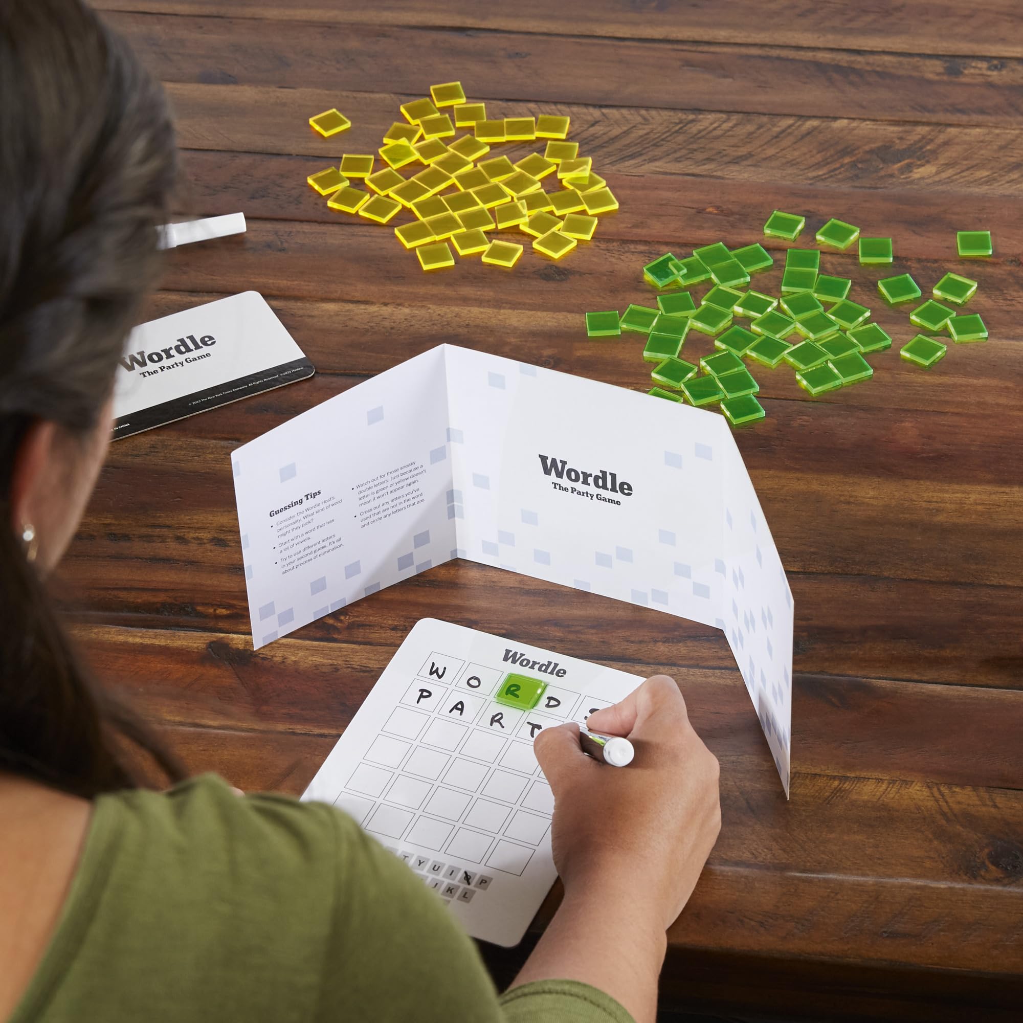 Hasbro Gaming Wordle The Party Game for 2-4 Players, Official Wordle Board Game Inspired by New York Times, Games for Ages 14+, Word Games