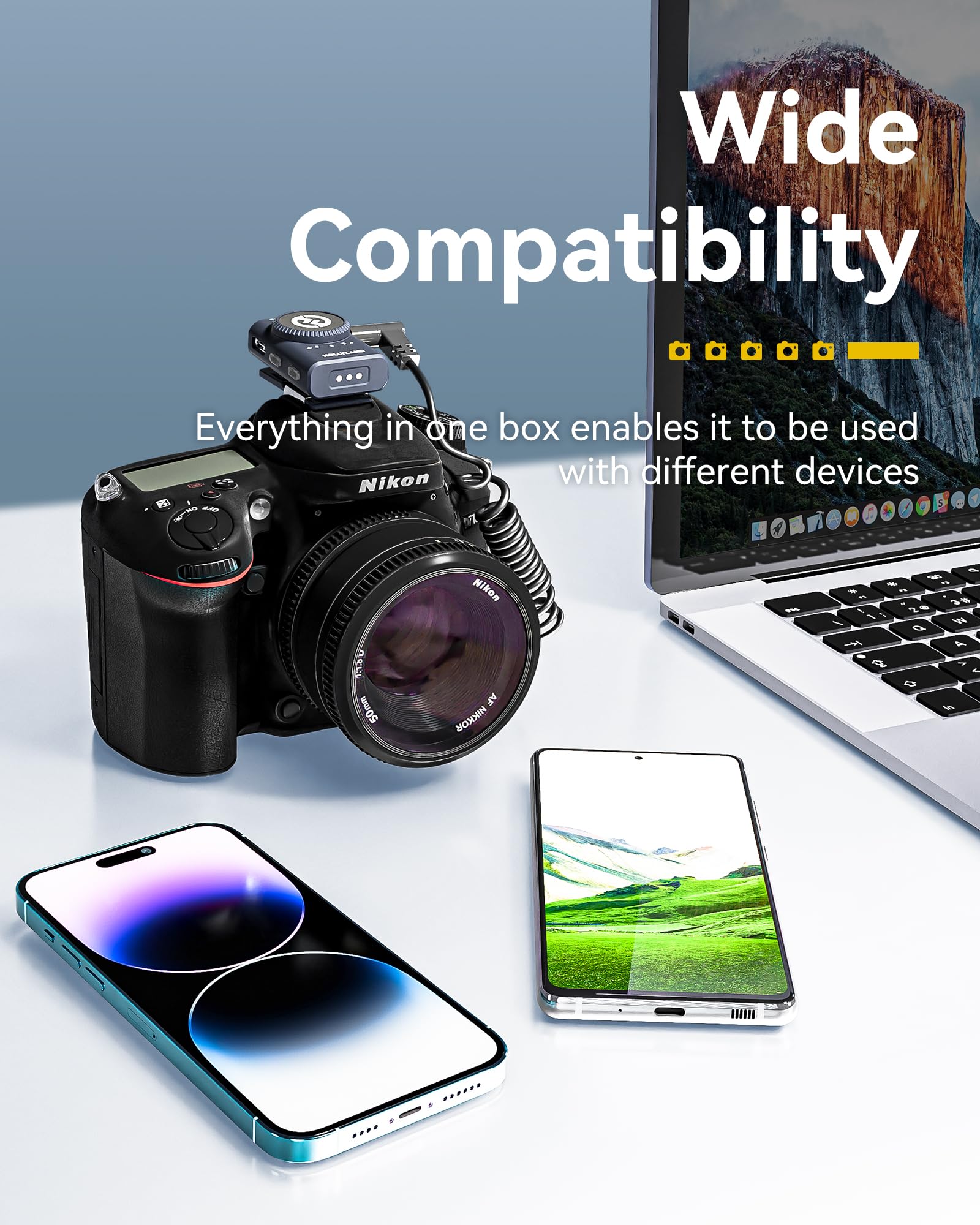 Hollyland Lark M2 Wireless Microphone for iPhone/Camera/Android/PC, 48kHz/24-bit High Fidelity Audio, 300m Range, Noise Cancelling, 40h Use, YouTube, Vlog, Streaming (2TX + 3RX + Charging Case)