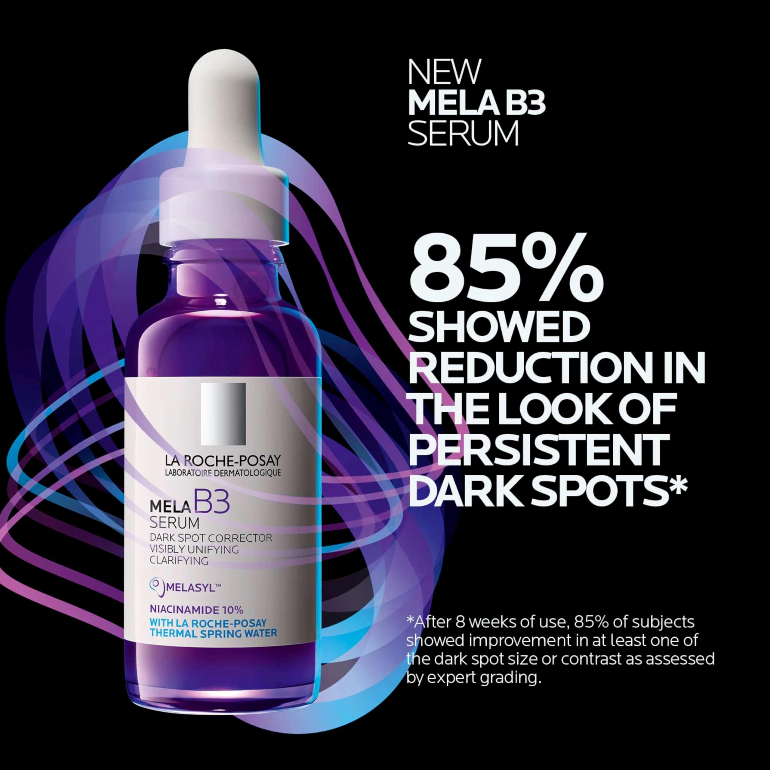 La Roche-Posay Mela B3 Serum, Dark Spot Corrector With Anti-Aging Melasyl + 10% Niacinamide, Discoloration Correcting Serum for Sun Spots, Age Spots & Post-Acne Marks: 1 Fl Oz (Pack of 1)