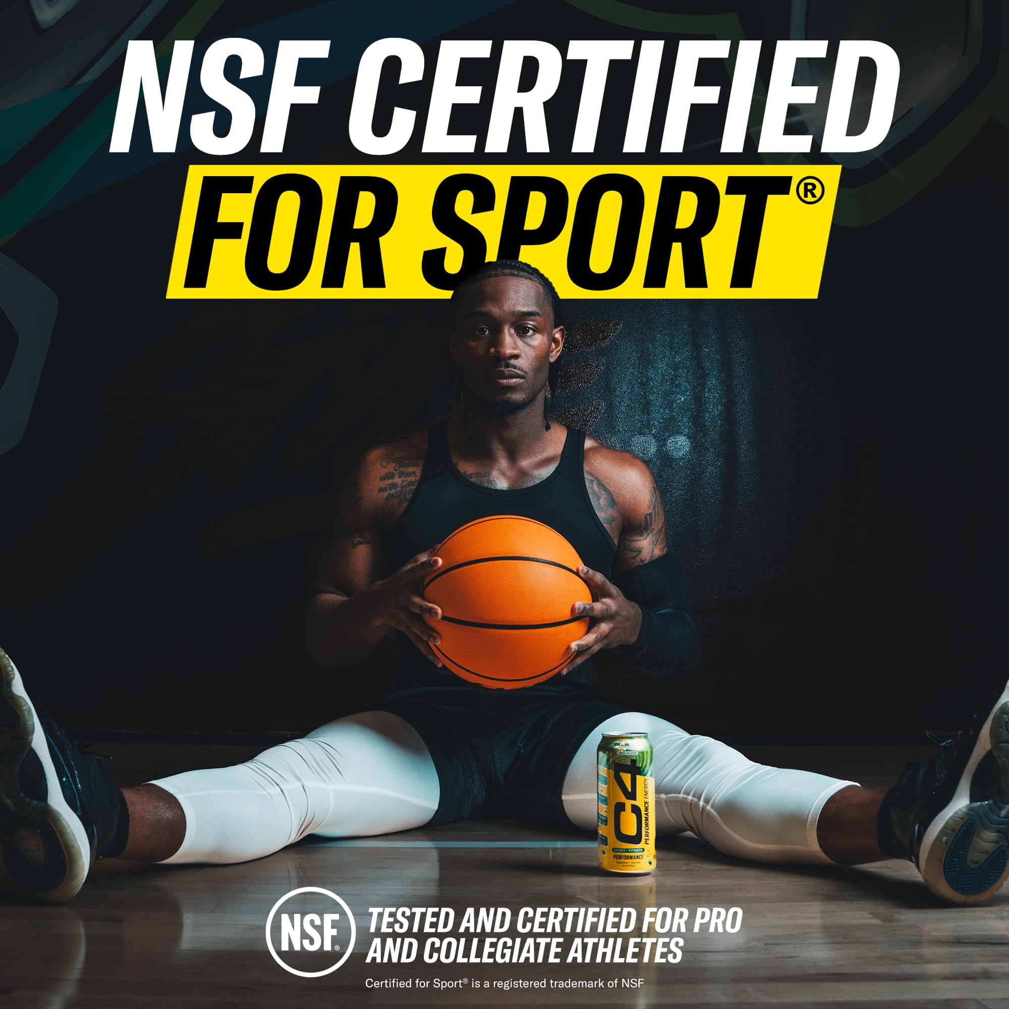 Cellucor C4 Performance Energy Drink | JOLLY RANCHER Watermelon | Zero Sugar Carbonated Preworkout Energy | 200mg Caffeine with Beta Alanine | 16 Fl Oz (12 Pack)
