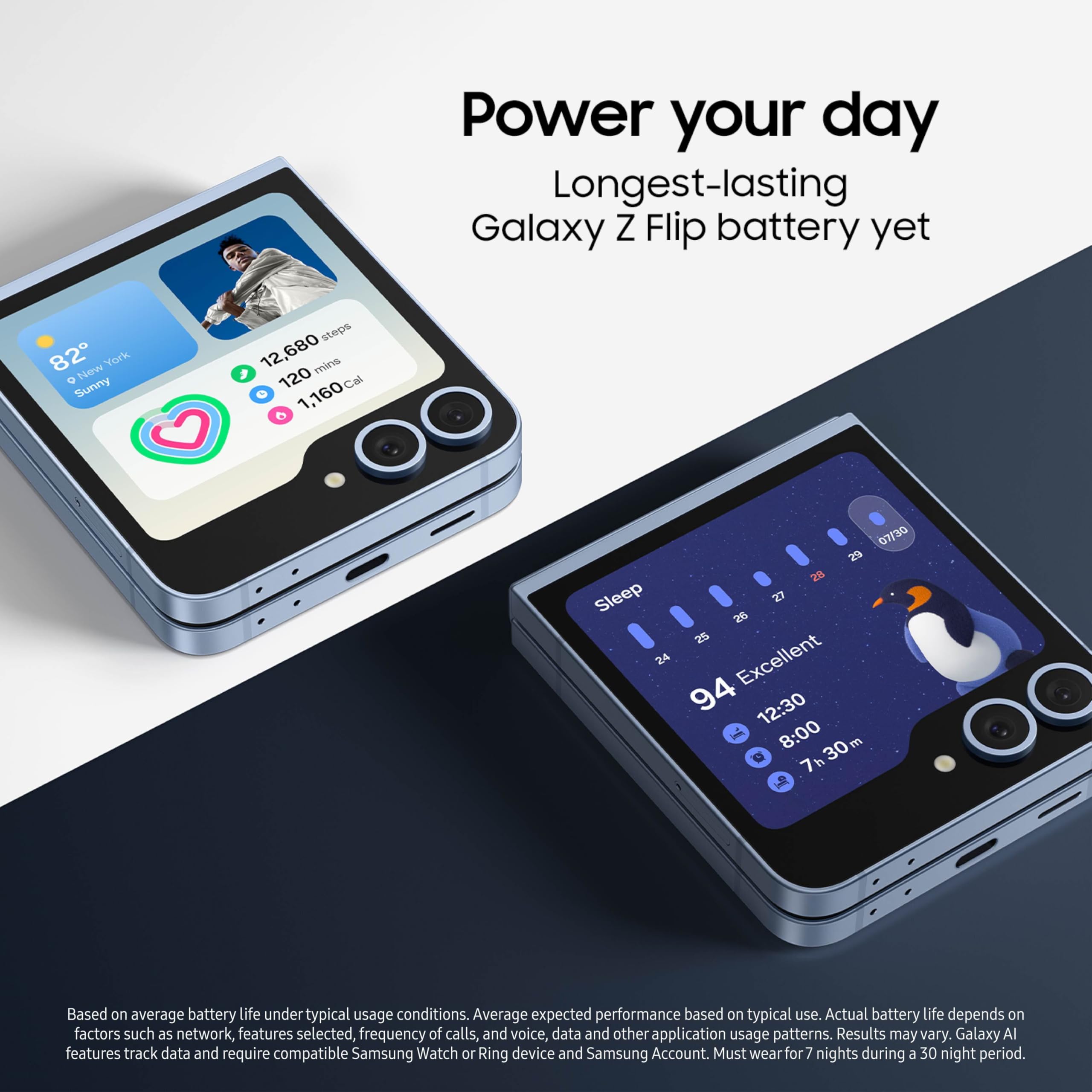 SAMSUNG Galaxy Z Flip6, 512GB Unlocked Android Smartphone, FlexCam, Photo Assist, Camcorder Mode, Live Interpreter, Foldable Design, Pocket-Sized Portability, 2024, US 1 Yr Warranty, Silver Shadow