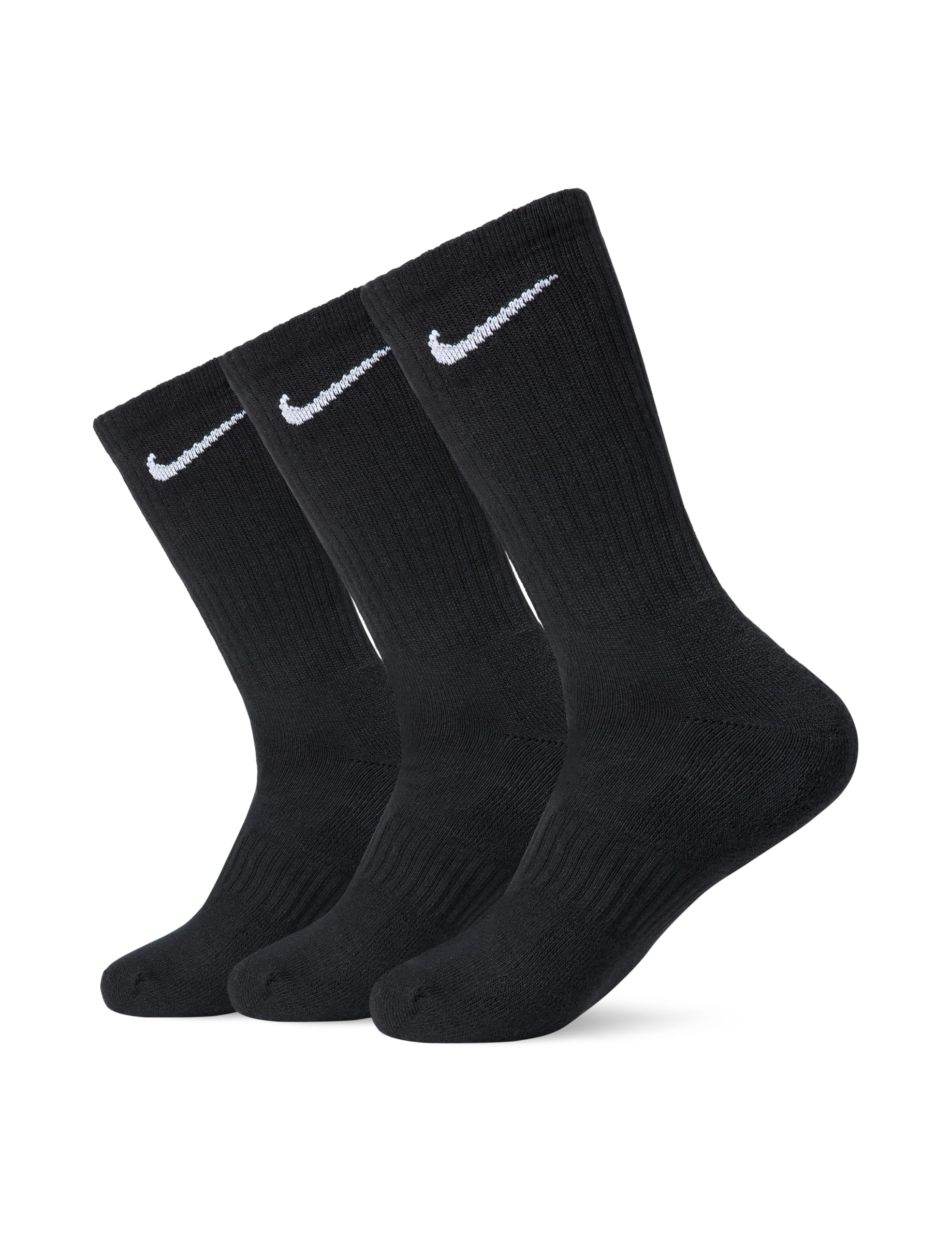 Nike unisex-adult Unisex Everyday Cushion Crew 3 Pair