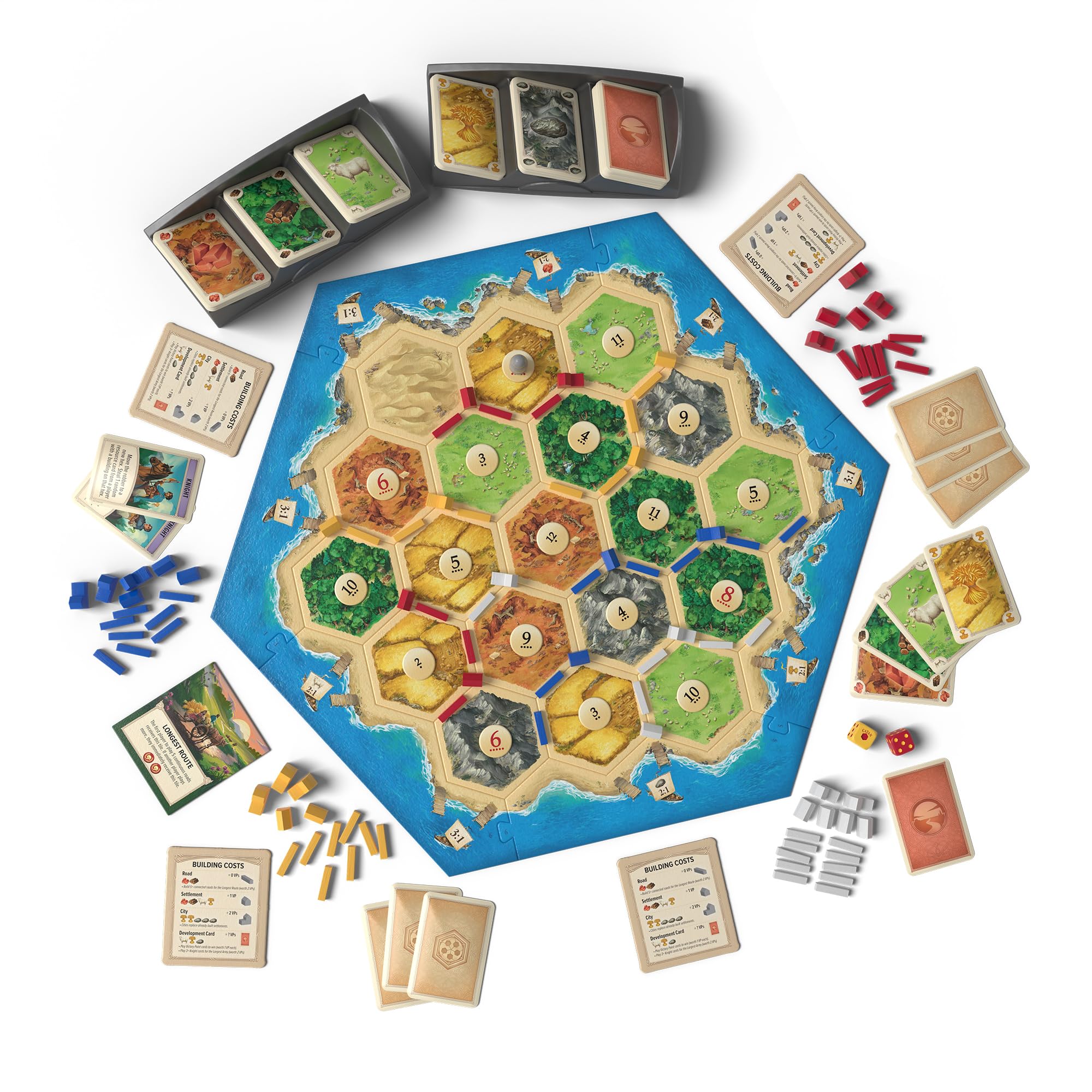 CATAN Board Game - Embark on a Journey of Discovery and Trade! Civilization Building Strategy Game, Family Game for Kids & Adults, Ages 10+, 3-4 Players, 60-90 Minute Playtime, Made by CATAN Studio