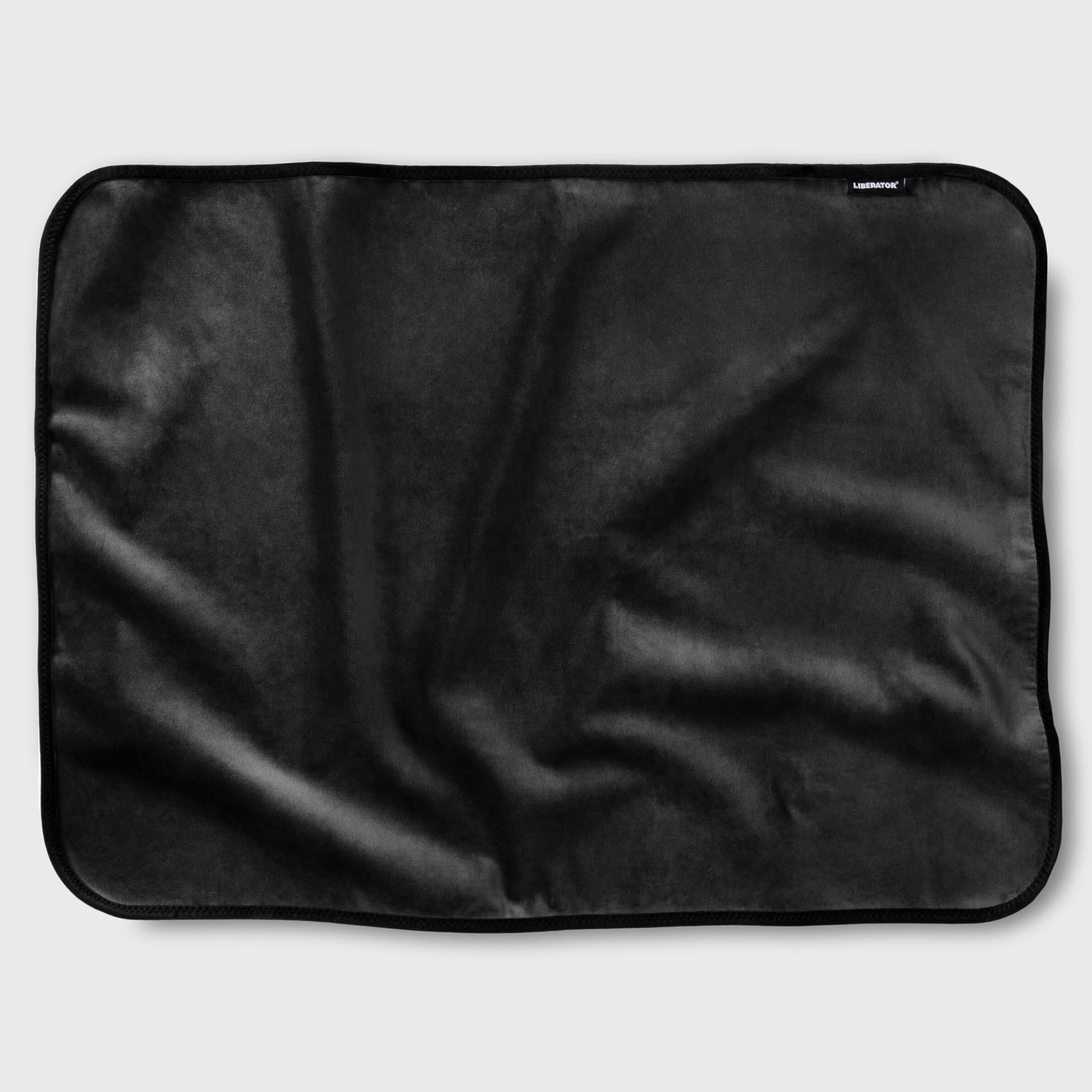 Liberator Fascinator Throw - Moisture-Proof Sensual Blanket, Mini Size, Microvelvet: Black