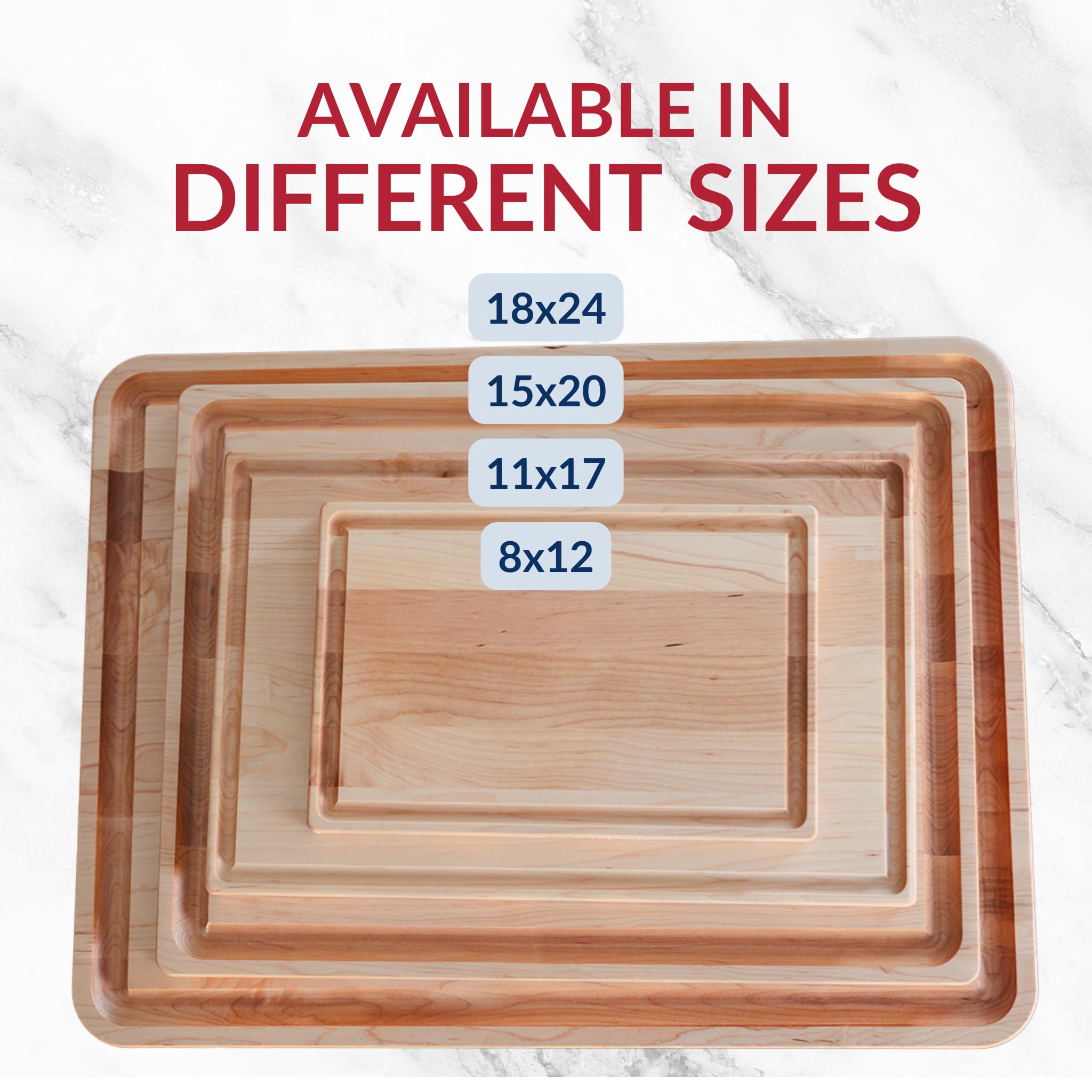 Made in USA Black Walnut Wood Cutting Board by Virginia Boys Kitchens - Butcher Block Wooden Carving Board with Juice Well made from Sustainable Hardwood (17x11)