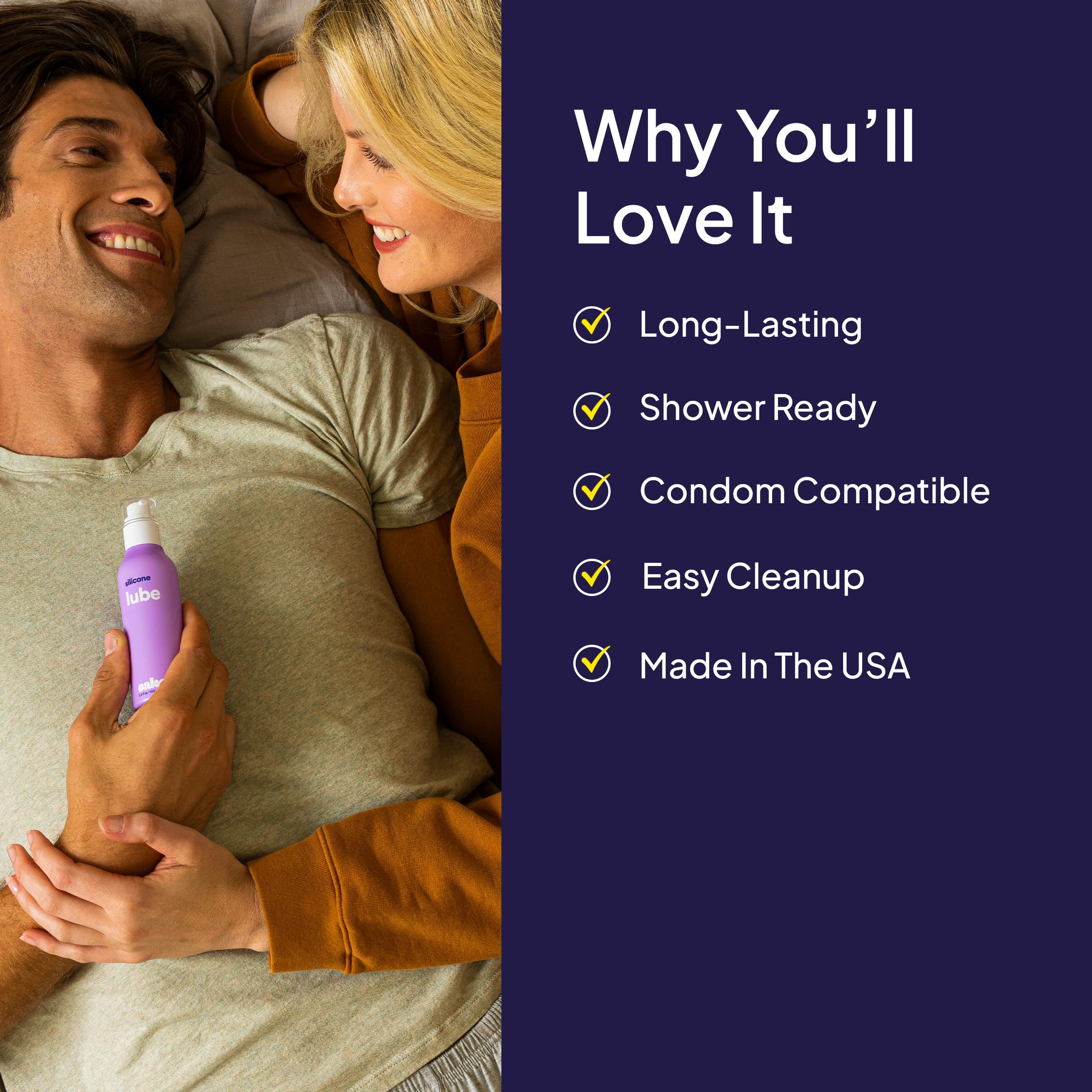 Hello Cake -Based Personal Lubricant - Hydrating, Long-Lasting, Non-Sticky, Ultra Slippery, Condom Compatible Lube for Men, Women, and Couples 3.3 fl oz: Silicone